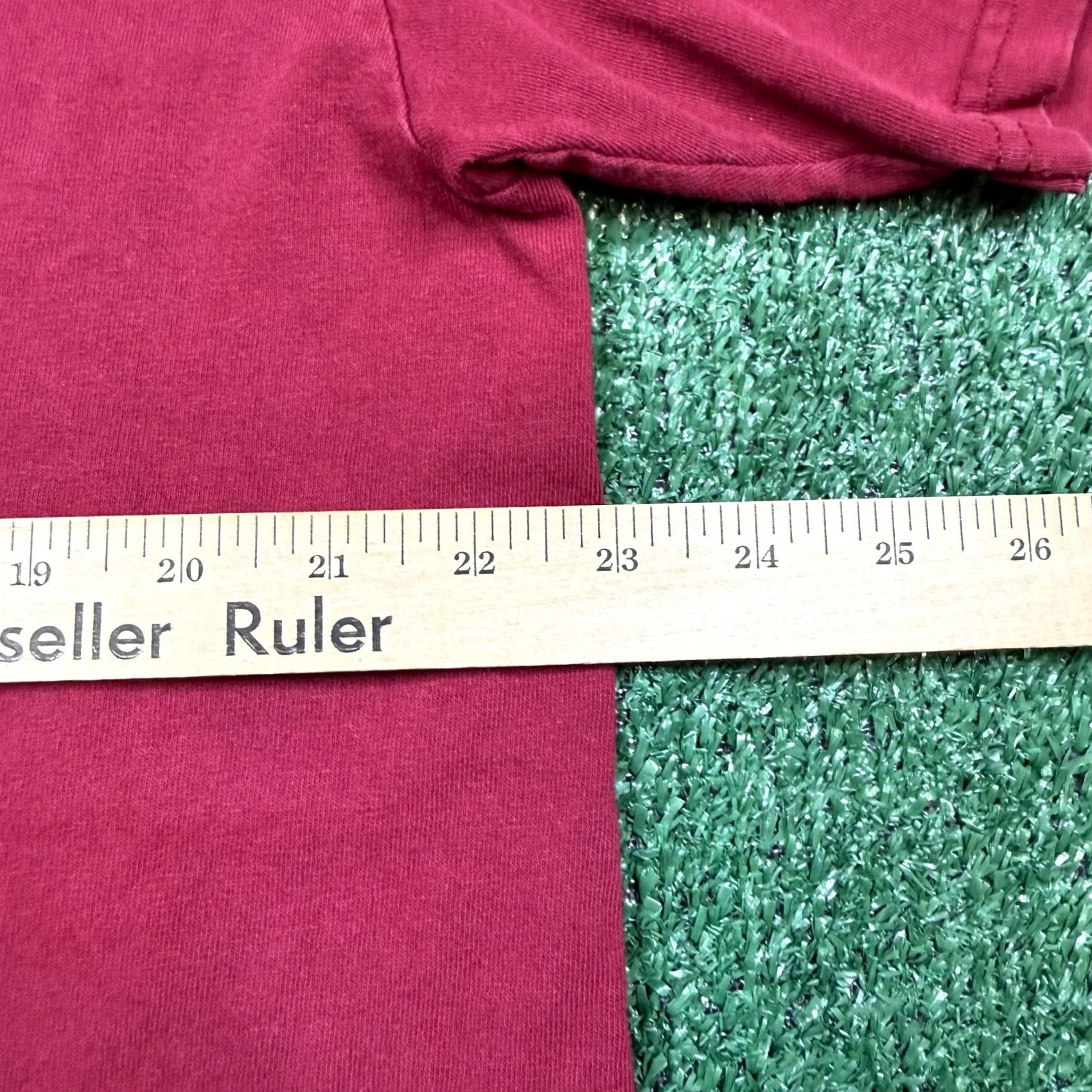 Nike VINTAGE Nike Shirt Men XL Red Burgundy Short Sleeve Big Swoosh Logo Size US XL / EU 56 / 4 - 7 Thumbnail