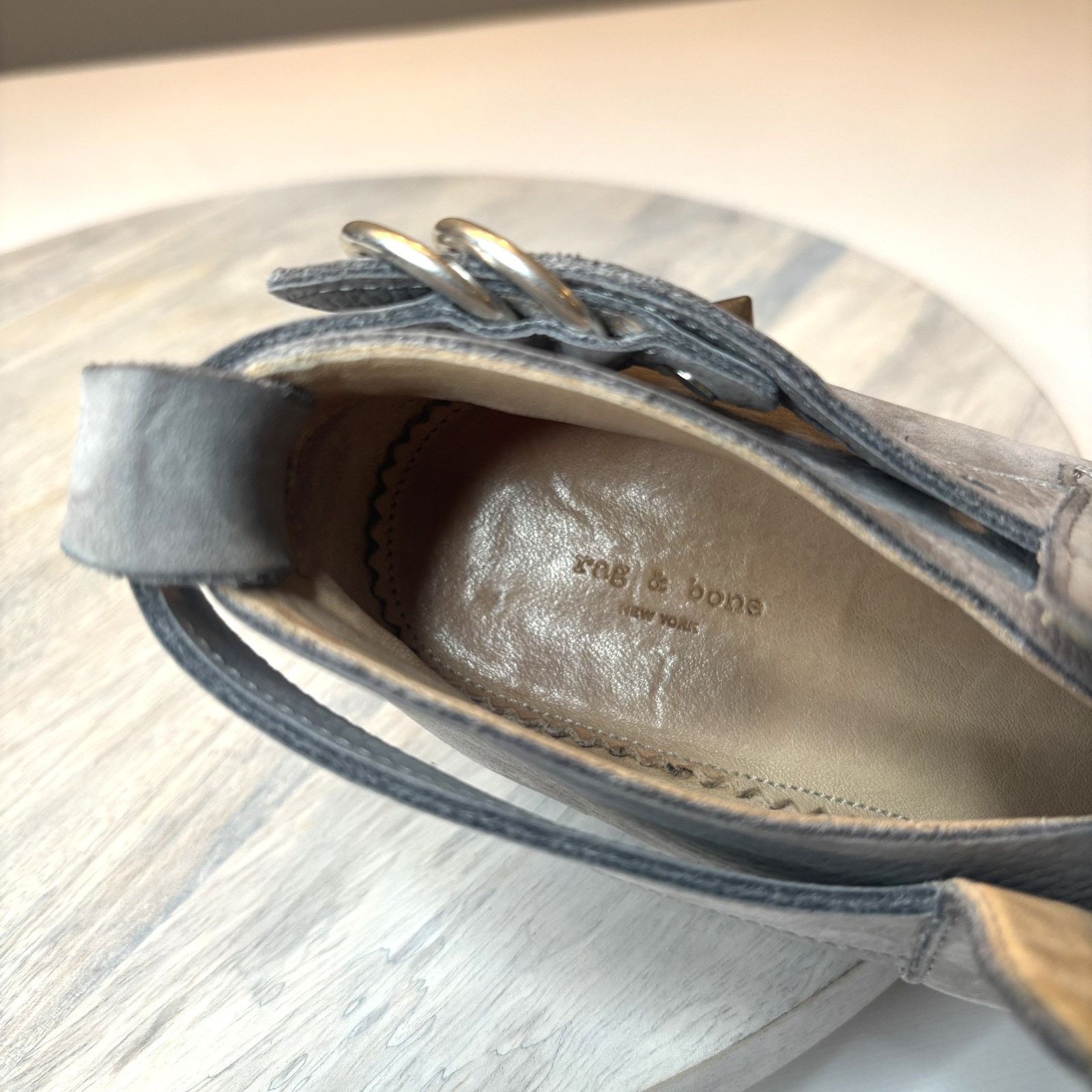 Rag & Bone Rag & Bone Sullivan Women's Grey Leather Boots Shoes Size 8 Size US 8 / IT 38 - 11 Thumbnail