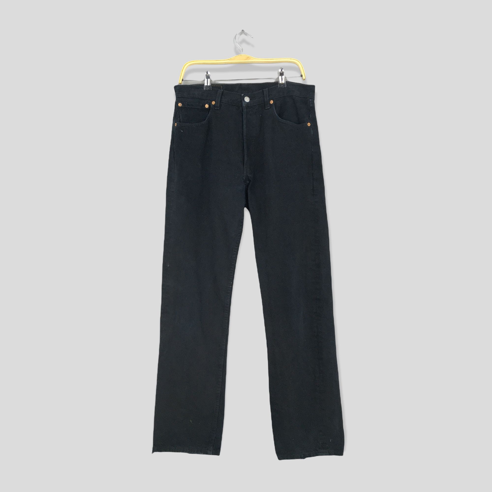 image of Size 32X32 Vintage Levis 501 Levi's Overdyed Black Jeans, Men's