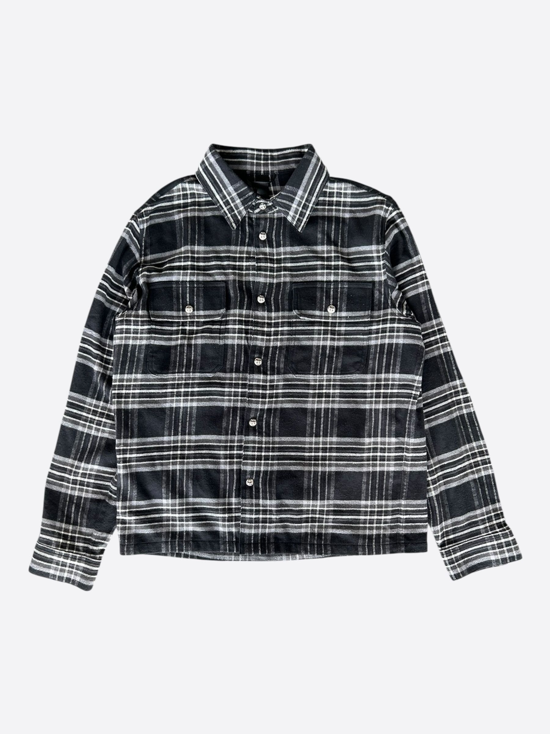 Chrome Hearts Black & Grey Plaid Jacket