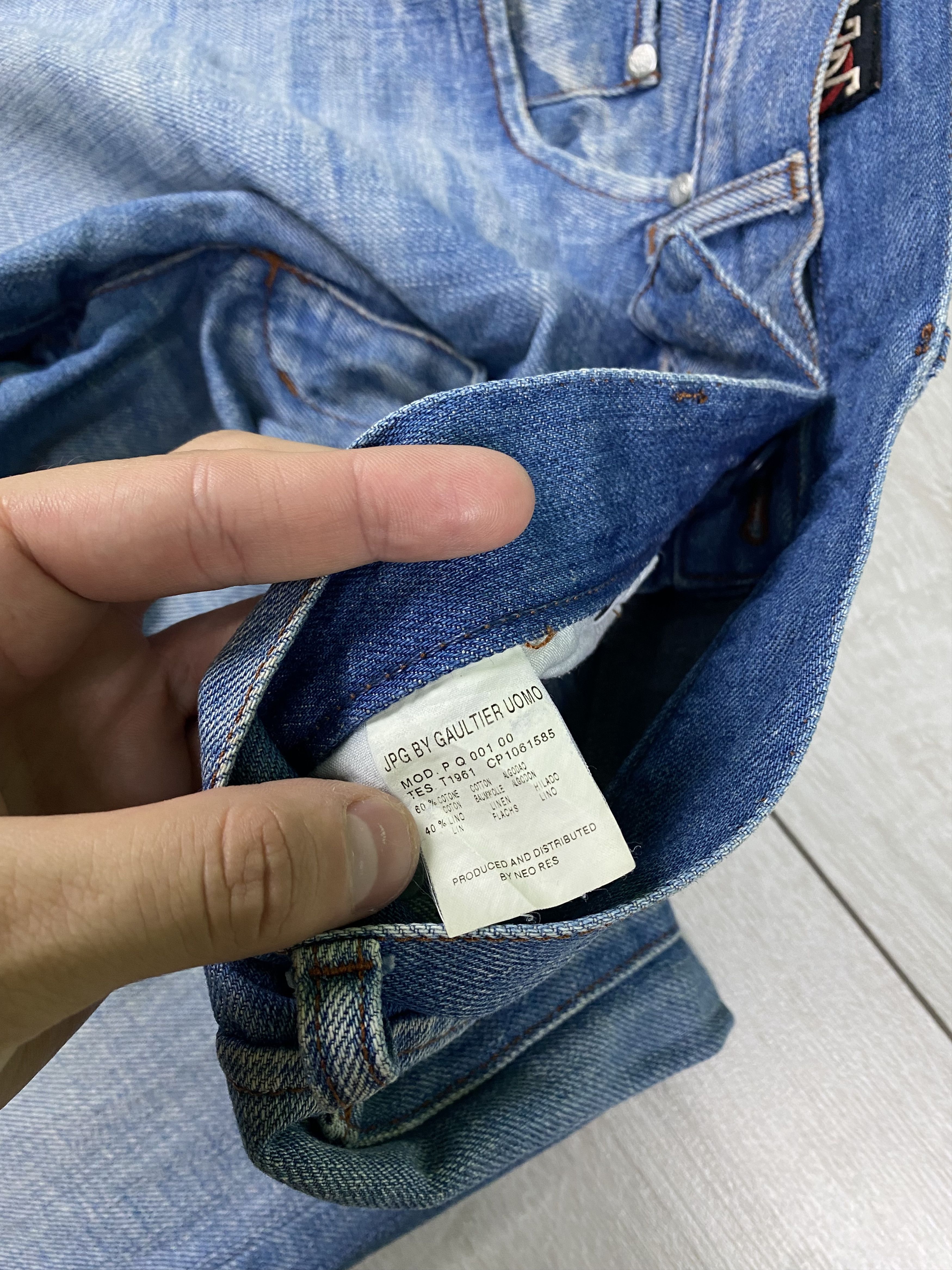 Jean Paul Gaultier Vintage Jean Paul Gaultier 90s straight blue jeans sz 32 Size US 32 / EU 48 - 10 Thumbnail
