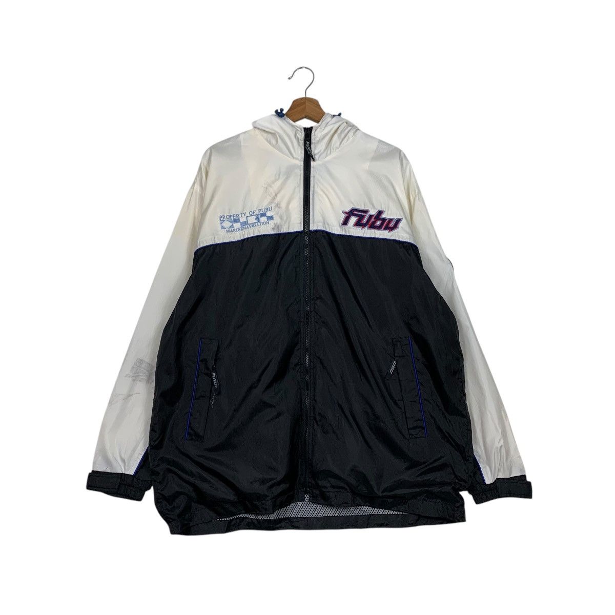 Fubu FUBU Big Logo Hoodie Light Jacket Windbreaker #1932-C84 Size US L / EU 52-54 / 3 - 10 Thumbnail