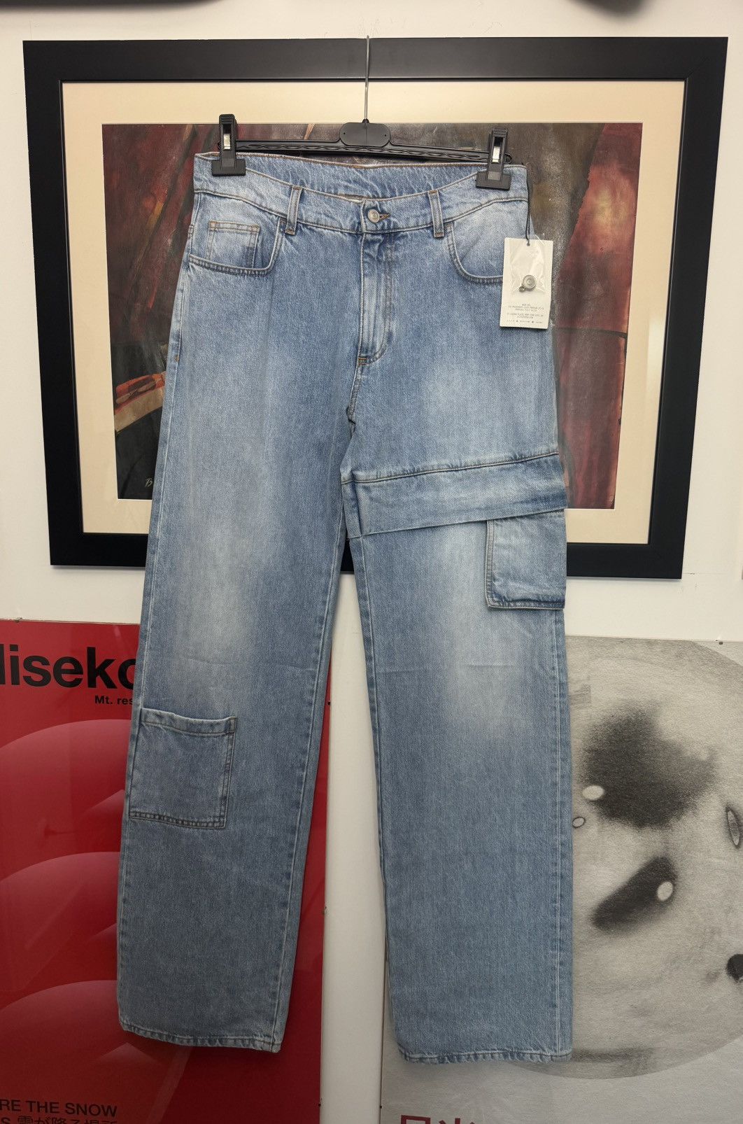 1017 ALYX 9SM Alyx Cargo Denim Pant Designer Jeans Luxury High End Rare Size US 32 / EU 48 - 1 Thumbnail