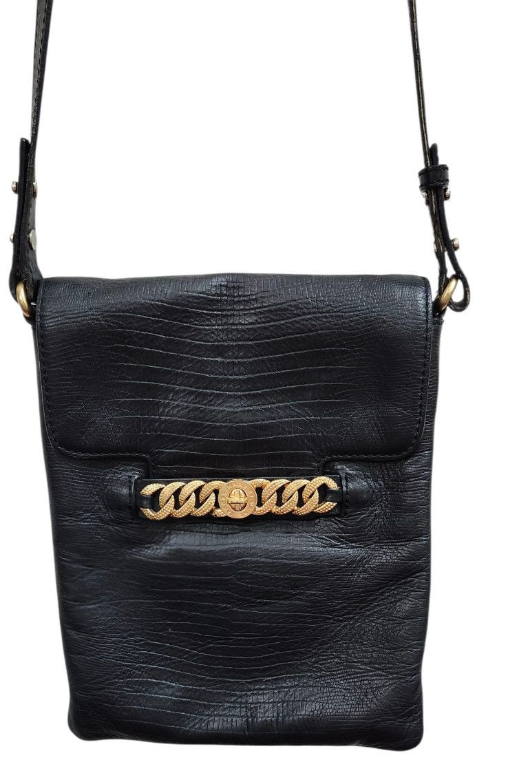 Marc by Marc Jacobs Marc by Marc Jacobs Black Leather Crossbody Bag Gold Logo Size ONE SIZE - 4 Thumbnail
