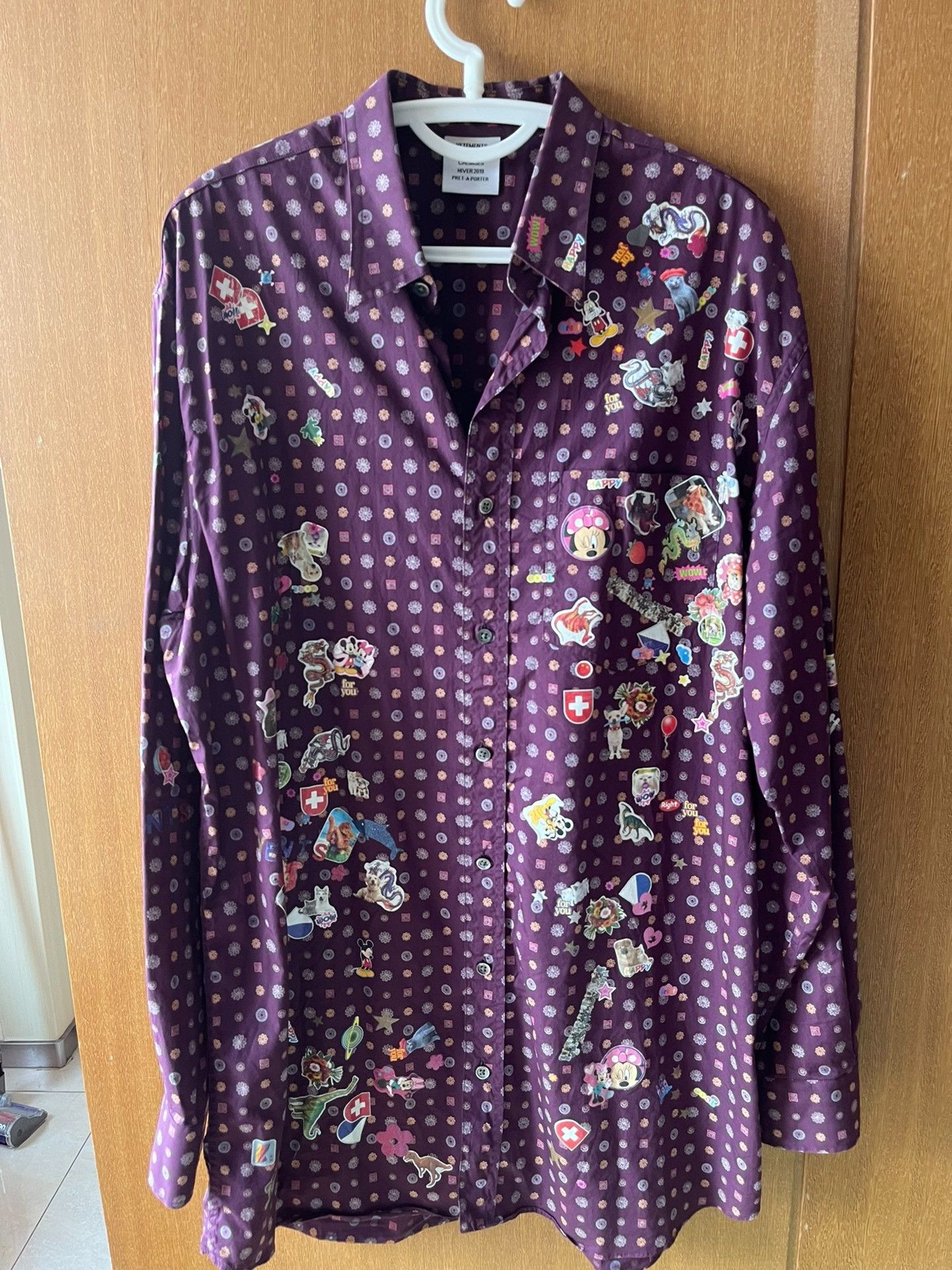 Vetements Vetements Oversized Patch Shirt XS Size XS / US 0-2 / IT 36-38 - 1 Thumbnail