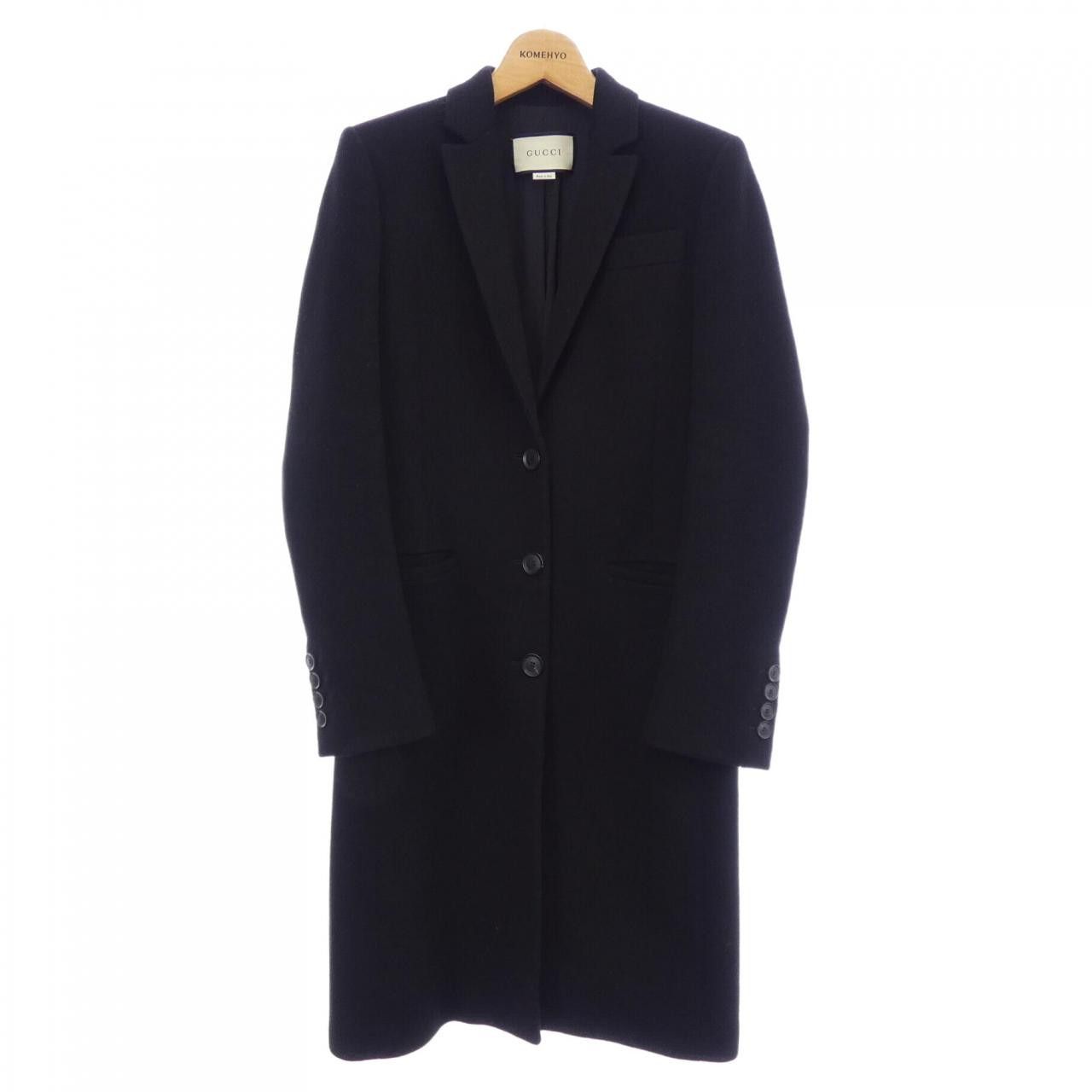 Gucci Gucci 455739 ZGW07 Wool Coat Textile Outerwear 455739 ZGW07 DUTY FREE for USA