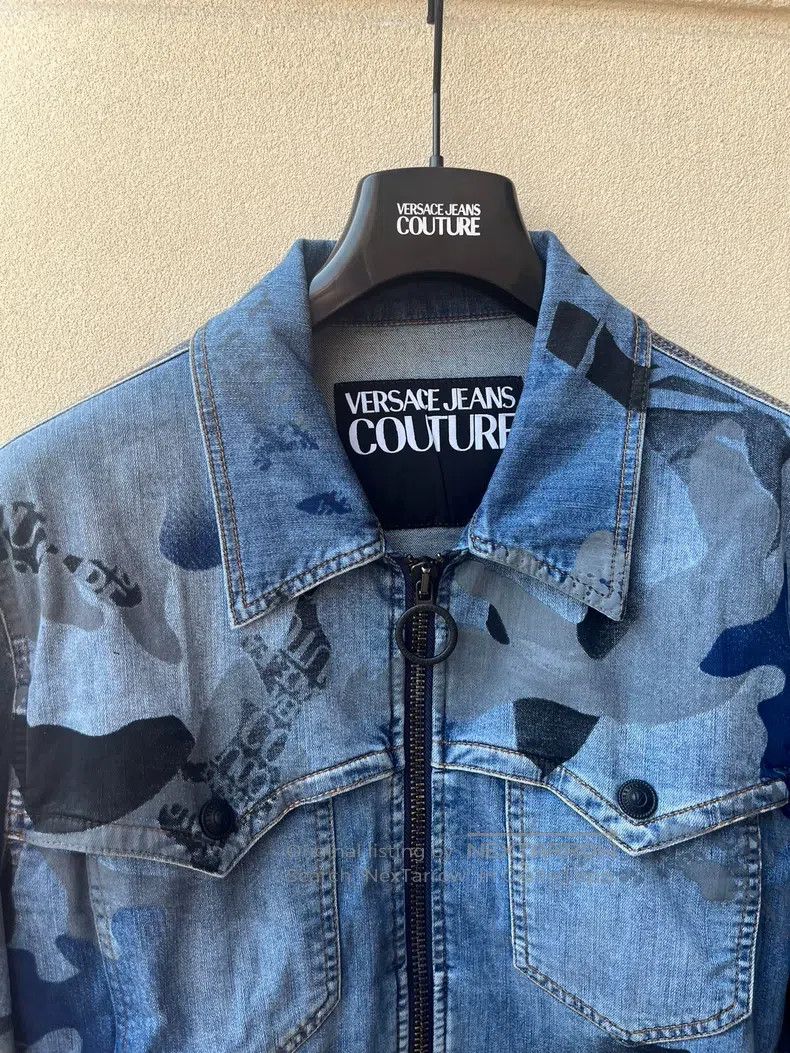 Versace Versace Men's denim jacket jacket Size US XL / EU 56 / 4 - 2 Thumbnail