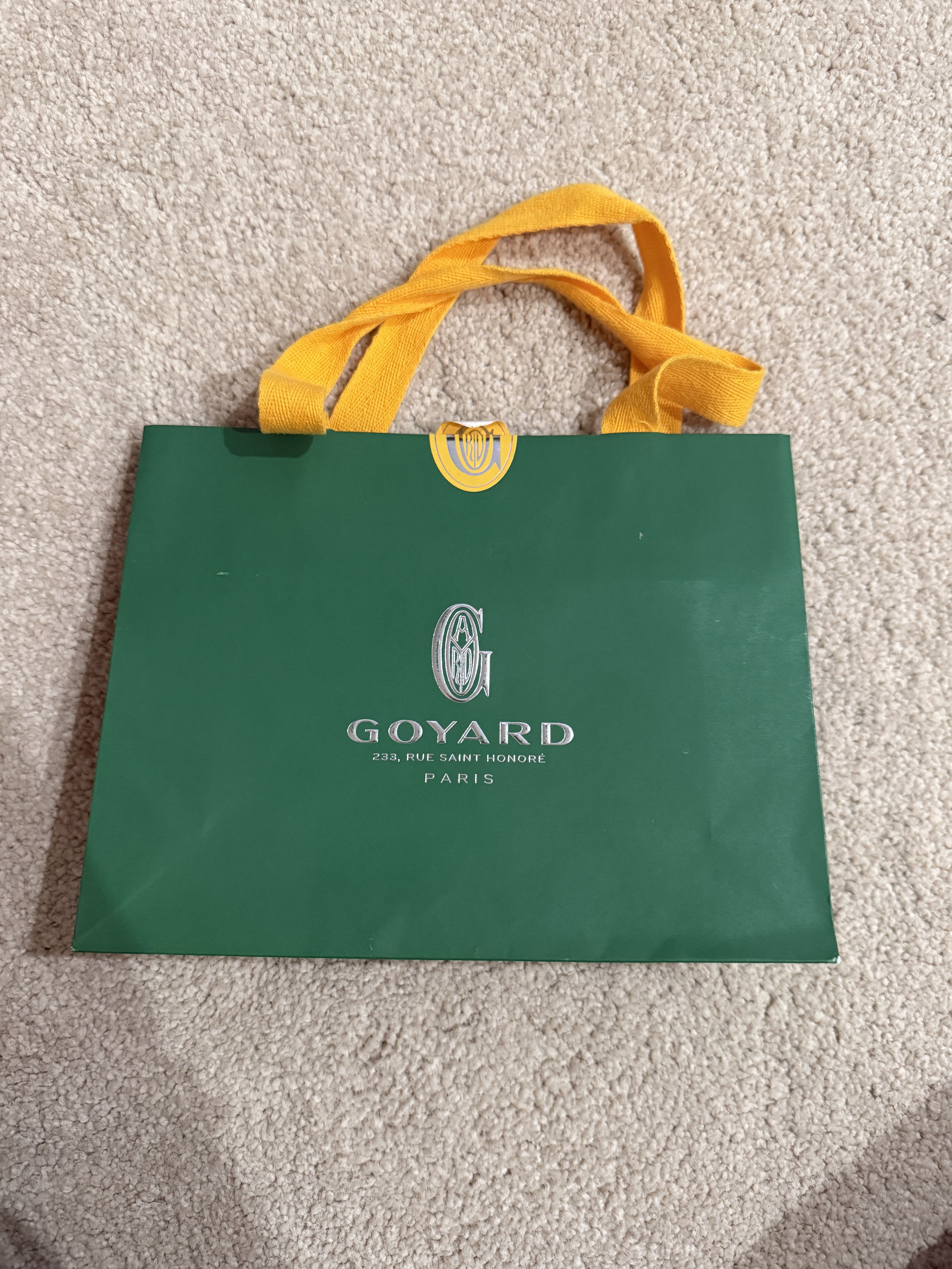 Goyard Authentic Goyard Green Small Paper Shopping Gift Bag Size ONE SIZE - 1 Thumbnail