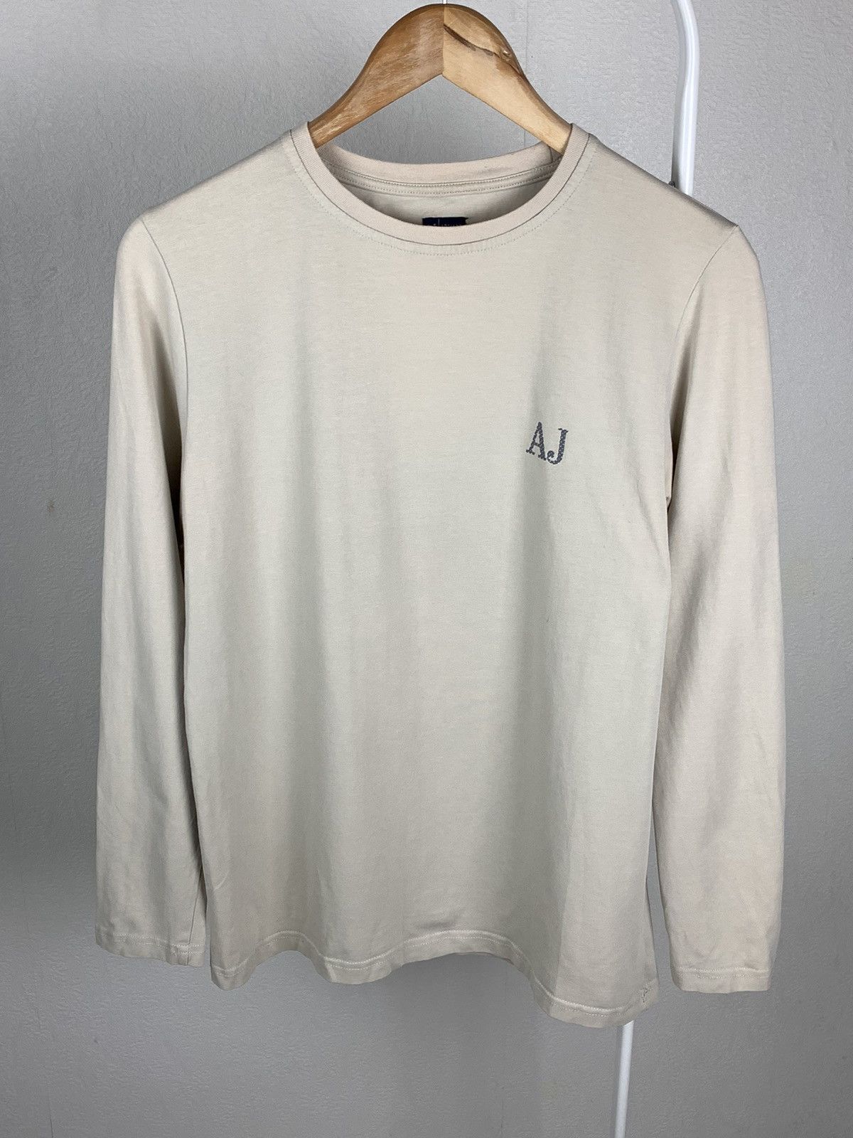 Armani Armani Long Sleeve Cyber Y2K Style Cream Long Sleeve Size M Size US M / EU 48-50 / 2 - 3 Thumbnail