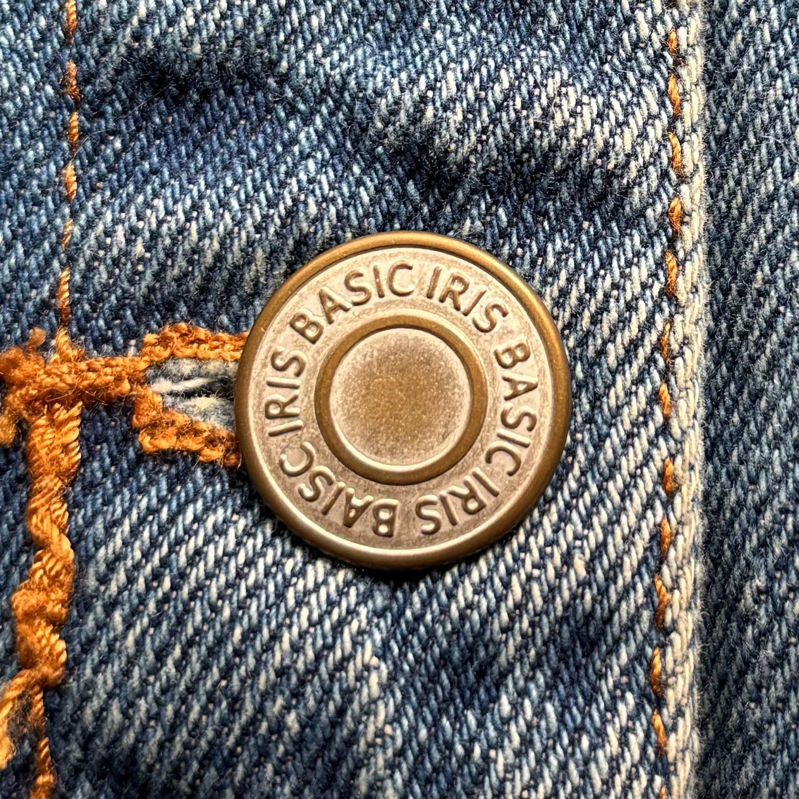 Other Iris Denim Jacket Fringe Hem Distressed Blue Small Button Size S / US 4 / IT 40 - 7 Thumbnail