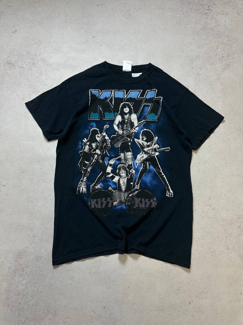 Band Tees × Vintage Vintage Kiss Tour Promo Boxy T-shirt M Size US M / EU 48-50 / 2 - 3 Thumbnail