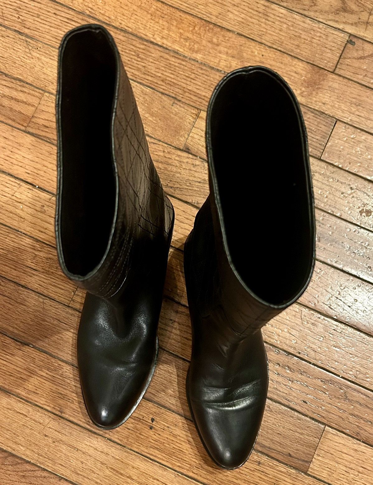 Christian Dior Monsieur Dior boots black quilted design Size US 8.5 / IT 38.5 - 7 Thumbnail