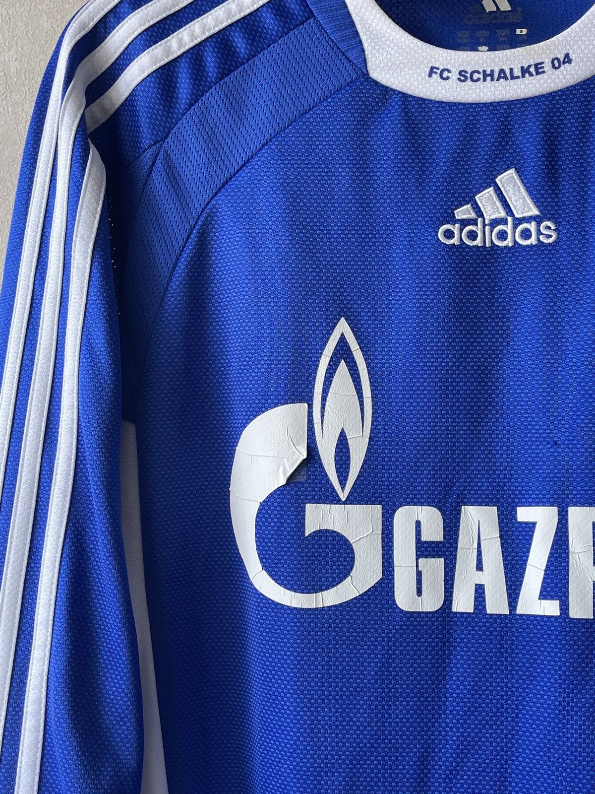 Adidas Vintage ADIDAS FC Schalke 04 Gazprom Jersey Long Sleeve Size US XL / EU 56 / 4 - 5 Thumbnail