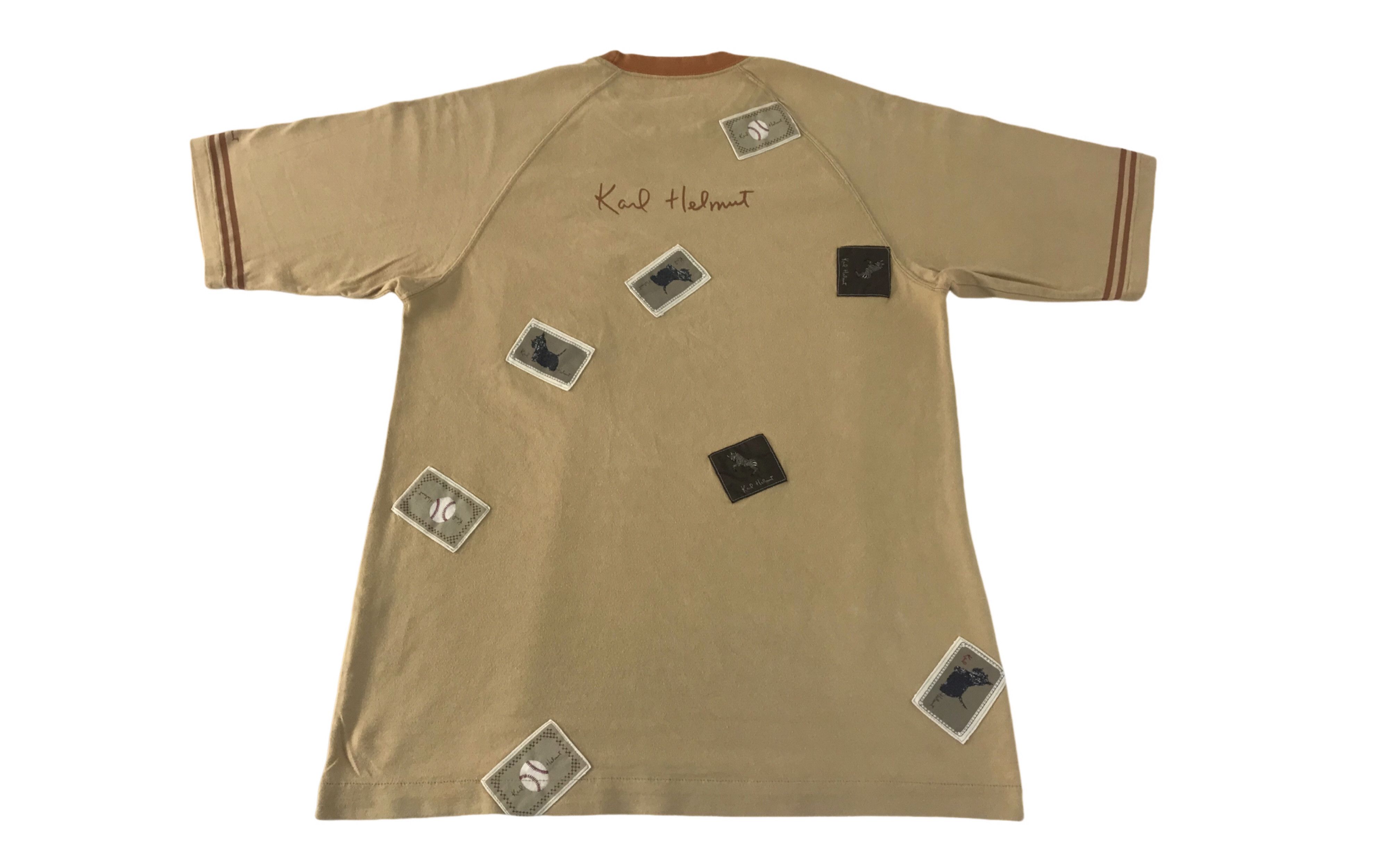 Karl Helmut 90s Karl Helmut Baseball Club Single Pocket Printed Tee Size US S / EU 44-46 / 1 - 2 Thumbnail