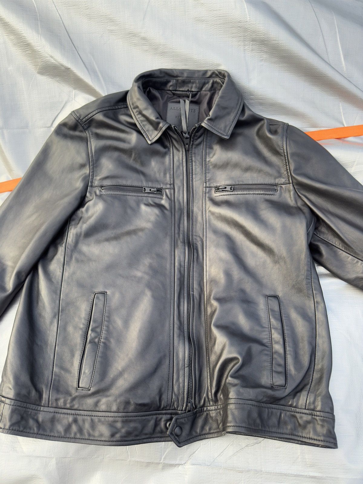Allsaints All Saints Leather Jacket Size US L / EU 52-54 / 3 - 3 Thumbnail