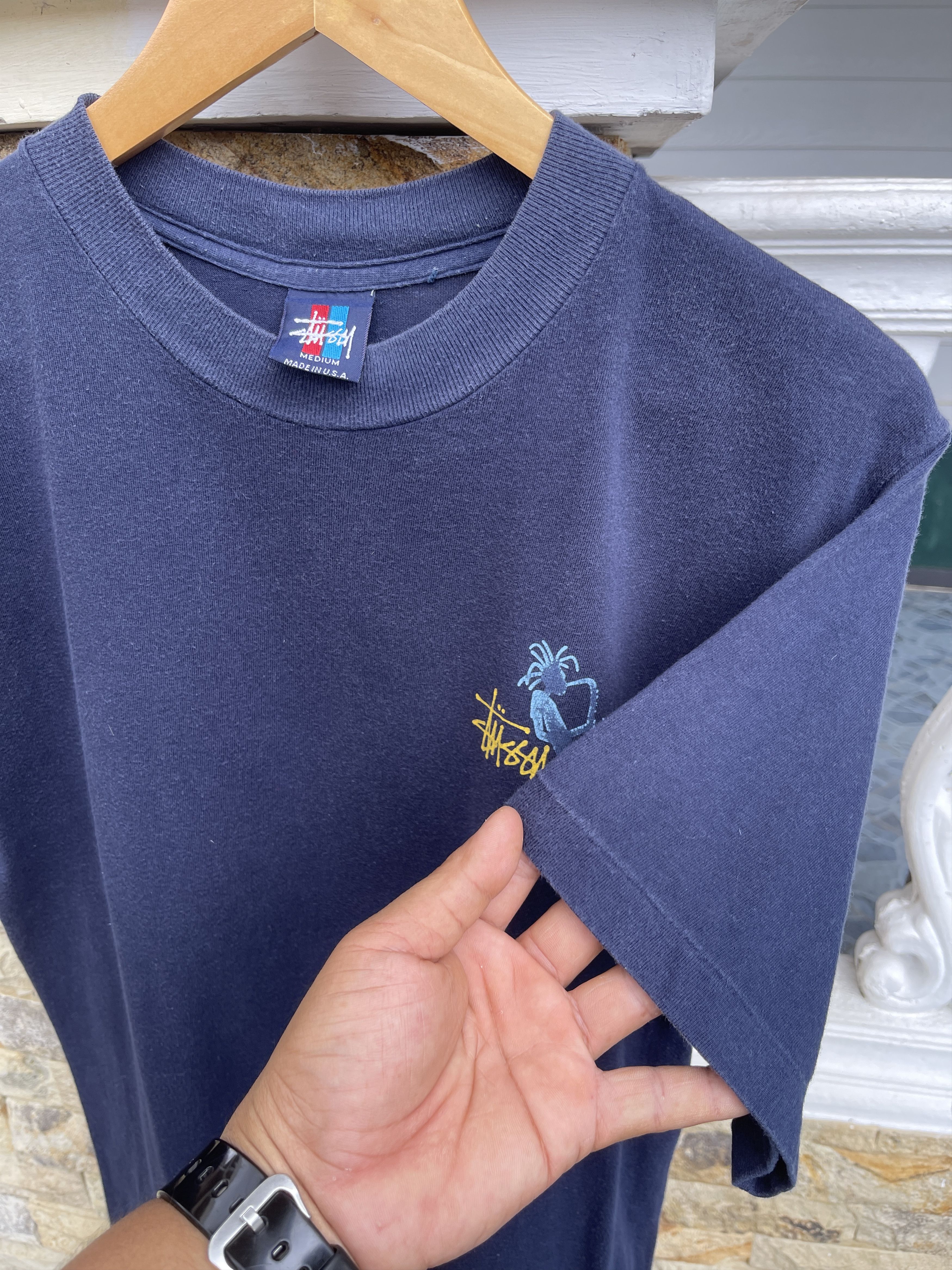 Stussy Rare🔥Vintage 90s STUSSY Boxy Streetwear Tee Size US S / EU 44-46 / 1 - 7 Thumbnail