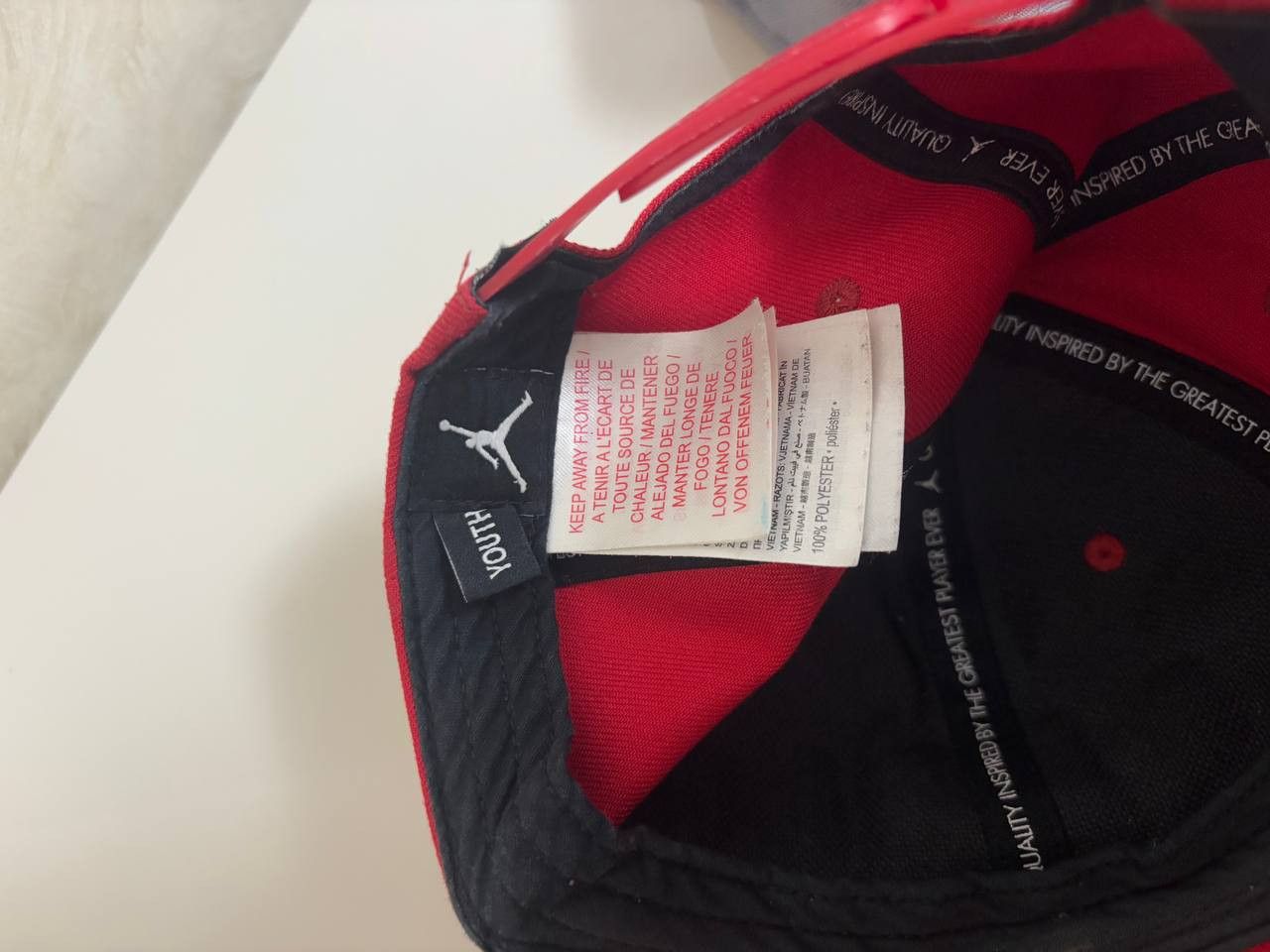 Jordan Brand Nike AIR Jordan Cap Red straight peak cap, one size Size ONE SIZE - 12 Thumbnail