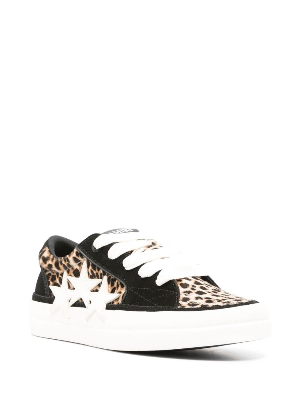 Amiri o1orln1025 Sunset Leopard-Print Panelled Nubuck Sneakers Size US 12 / EU 45 - 2 Thumbnail