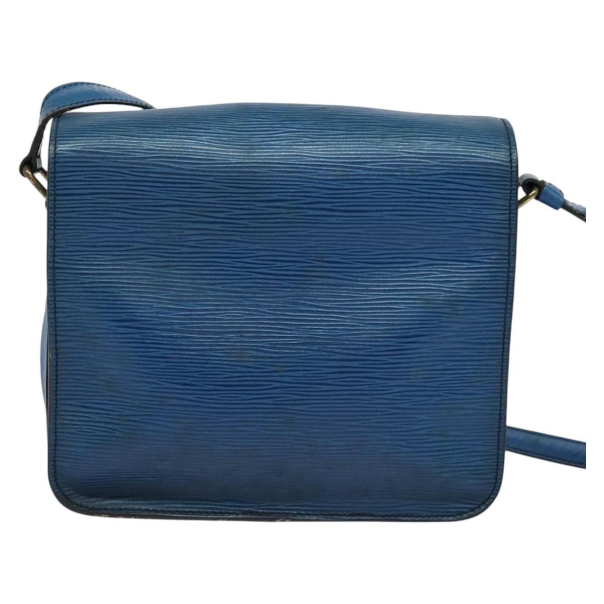 Louis Vuitton LOUIS VUITTON Epi Cartouchiere MM Shoulder Bag Blue M52245 Size ONE SIZE - 2 Thumbnail
