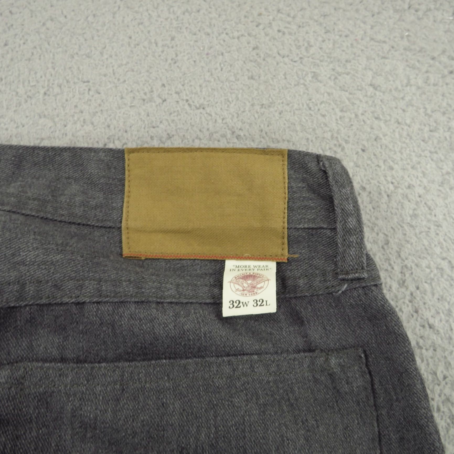 Wallace & Barnes Wallace & Barnes Jeans Mens 32x32 Slim Fit Charcoal Grey Denim Button Fly Shirt? Size US 32 / EU 48 - 4 Thumbnail