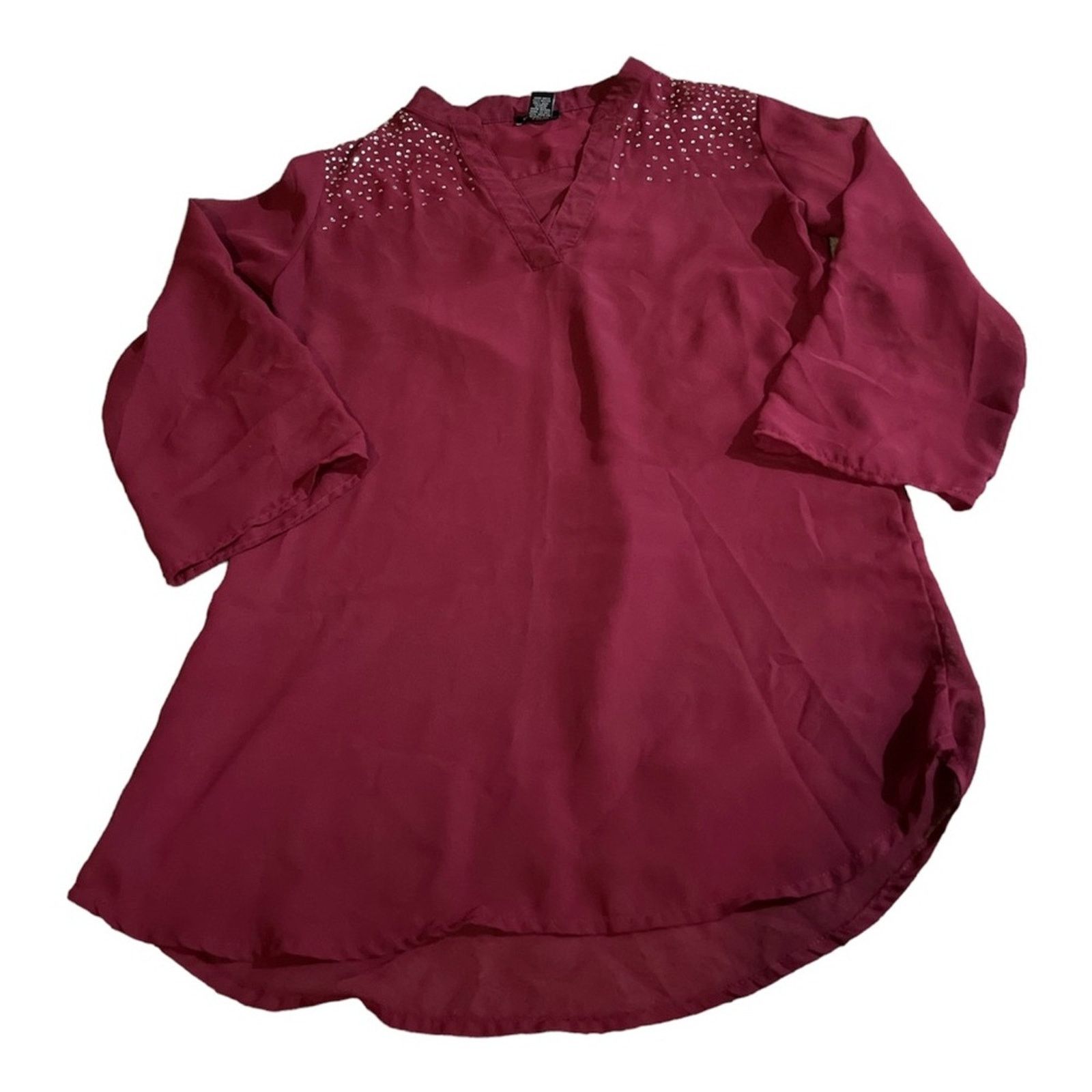 Other Maroon/Red Rue 21 Blouse Size S / US 4 / IT 40 - 1 Thumbnail