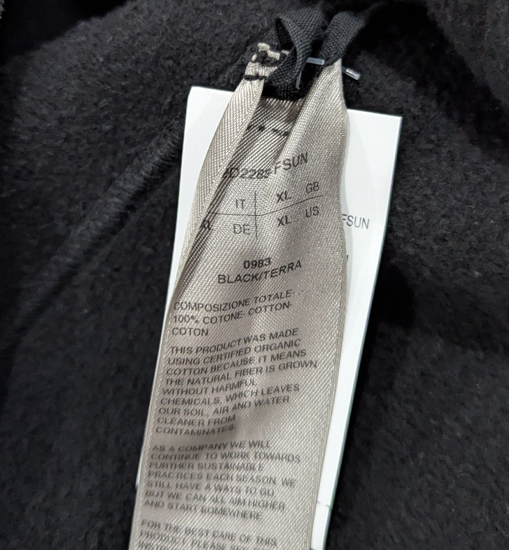 Rick Owens Drkshdw DRKSHDW RICK OWENS Flame Terry Zip Hoodie Black XL Size US XL / EU 56 / 4 - 7 Thumbnail