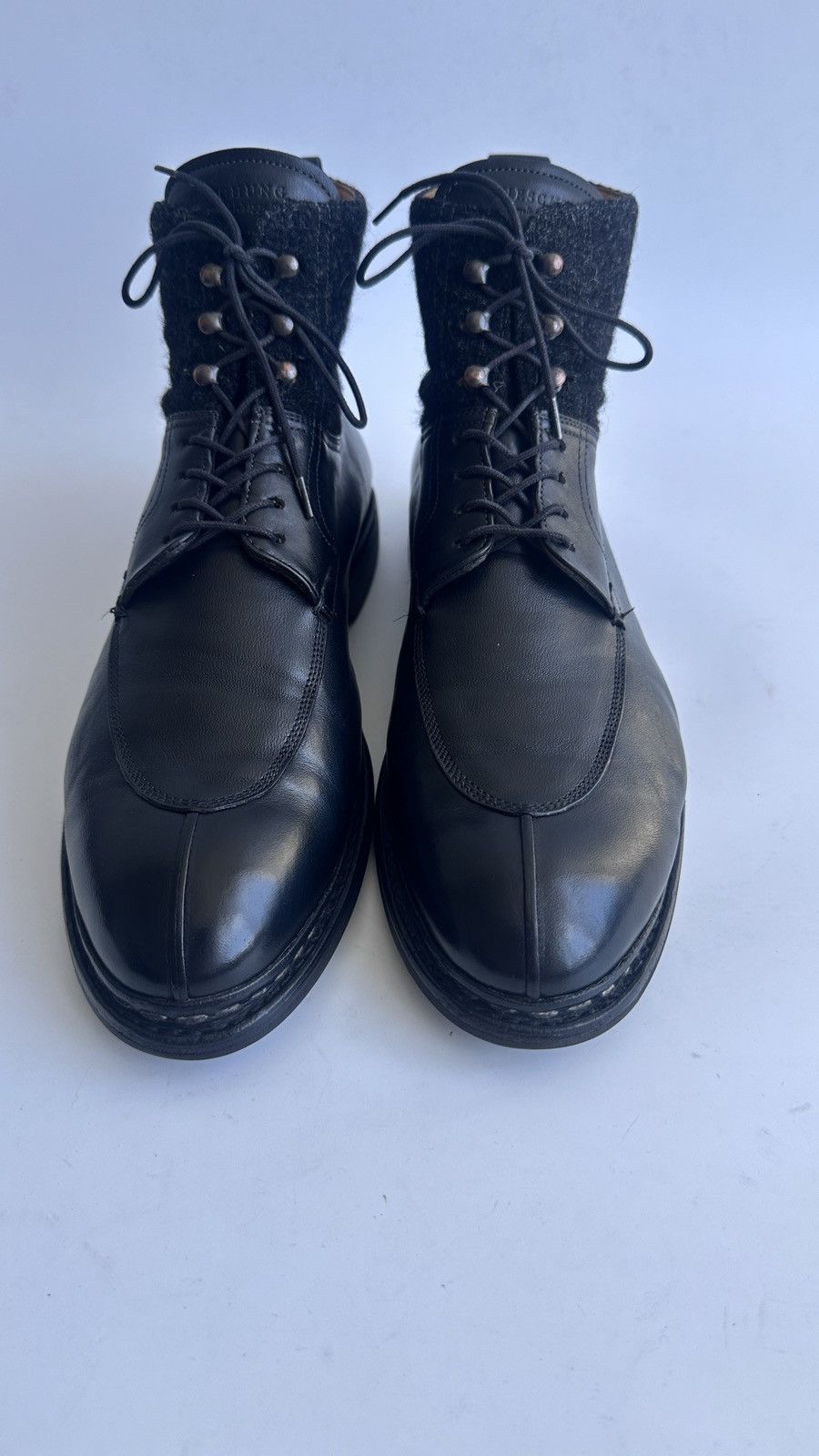 Heschung Heschung Sequoia Black Leather Boots Norwegian Welted Size US 8 / EU 41 - 5 Thumbnail