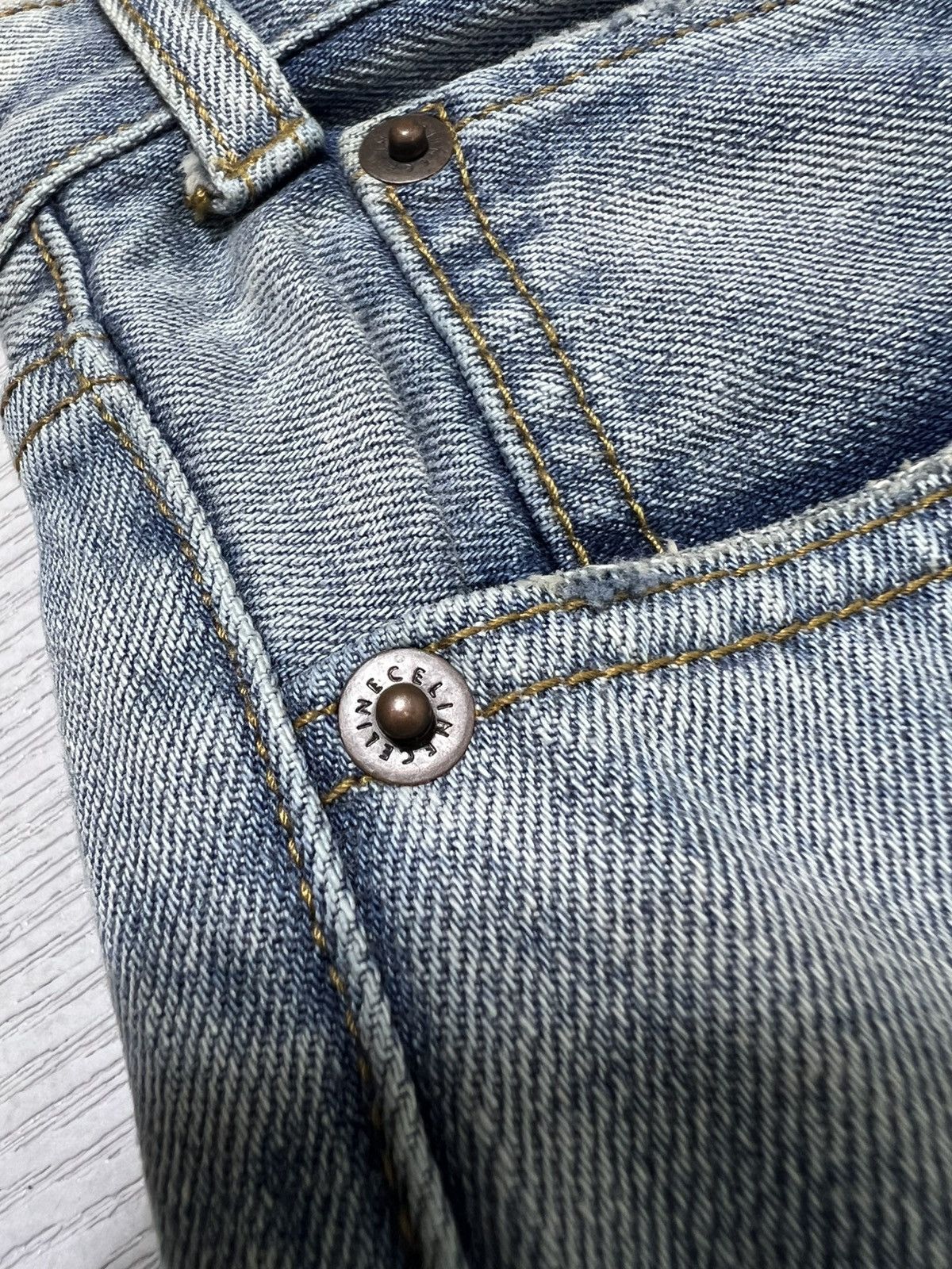 Celine Celine - Hedi Slimane - Raw Hem Distressed Denim Jeans Size US 28 / EU 44 - 11 Thumbnail