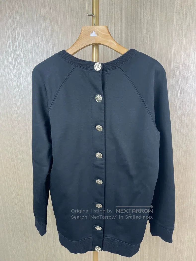 Chanel Chanel Black back metal button sweatshirt coat Size XS / US 0-2 / IT 36-38 - 2 Thumbnail
