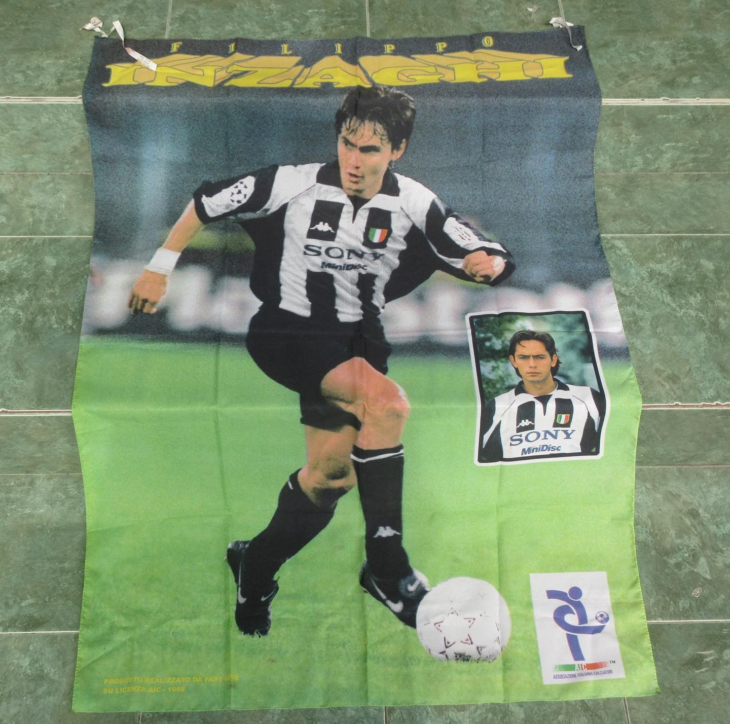 Vintage Vintage Poster Football/Soccer jersey On Fabric Collectible Size ONE SIZE - 3 Thumbnail