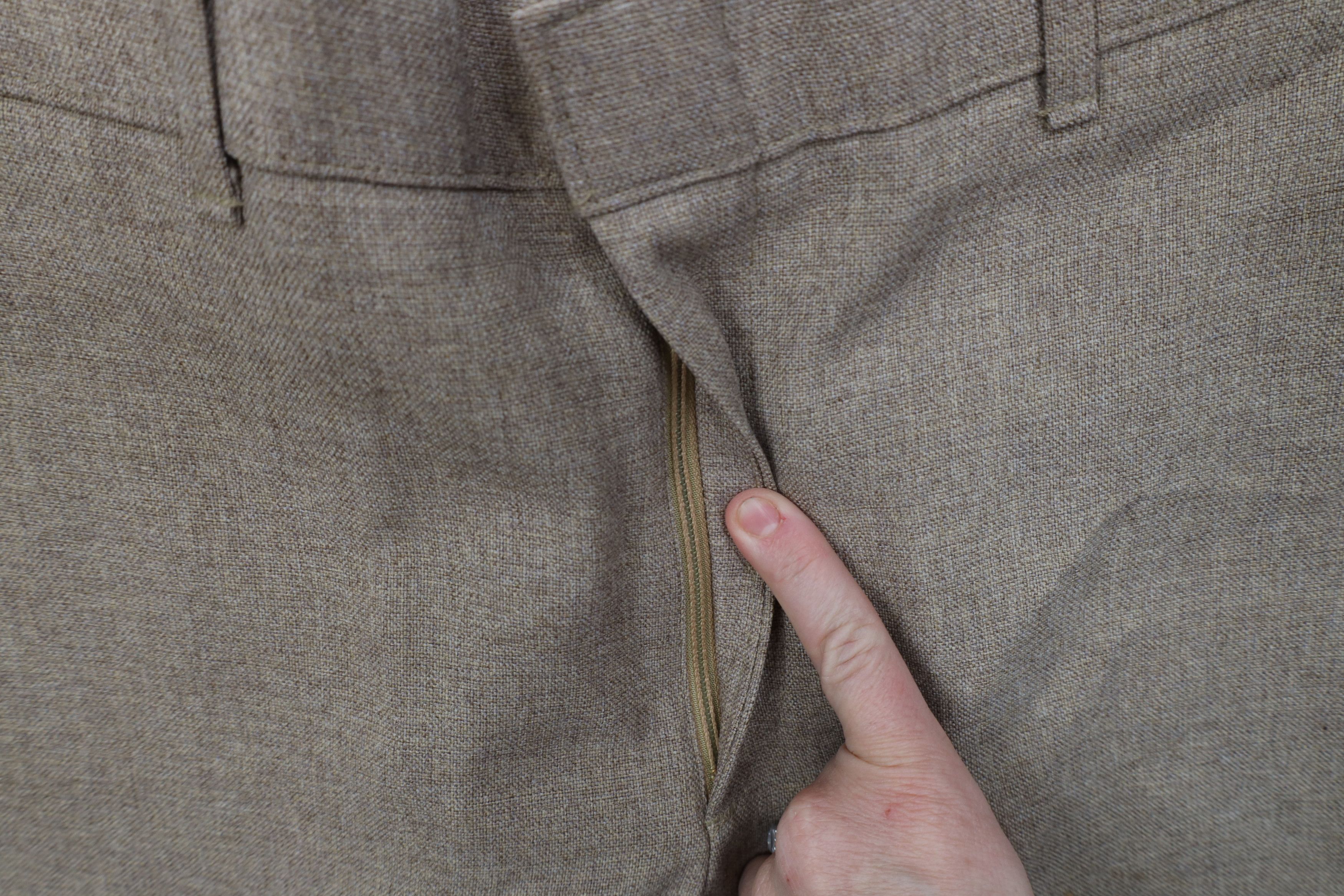 Levi's Vintage 70s Levis Wide Leg Chino Pants Heather Brown USA Size US 30 / EU 46 - 7 Thumbnail