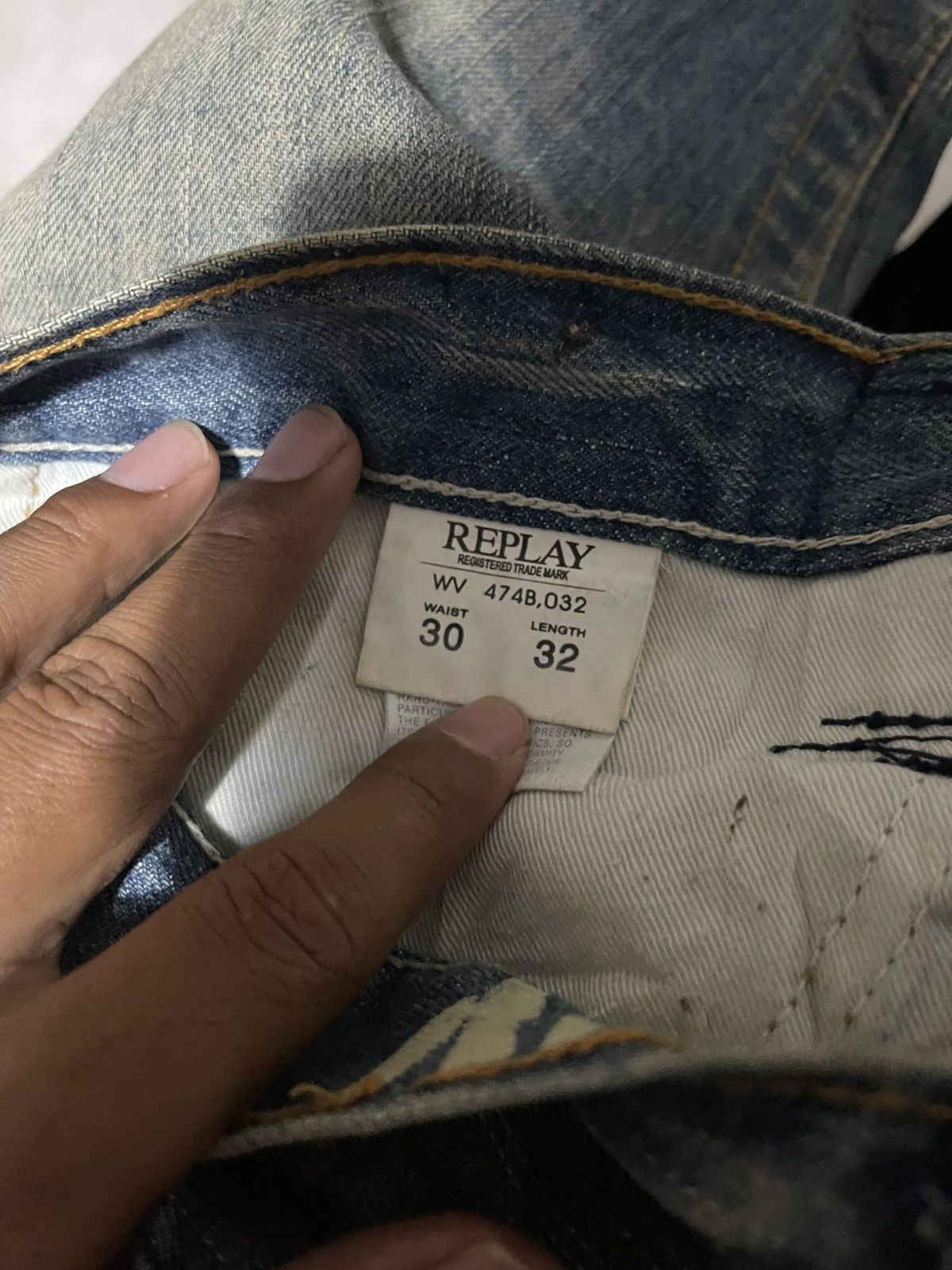 Replay Replay Distressed denim Size US 33 - 11 Thumbnail