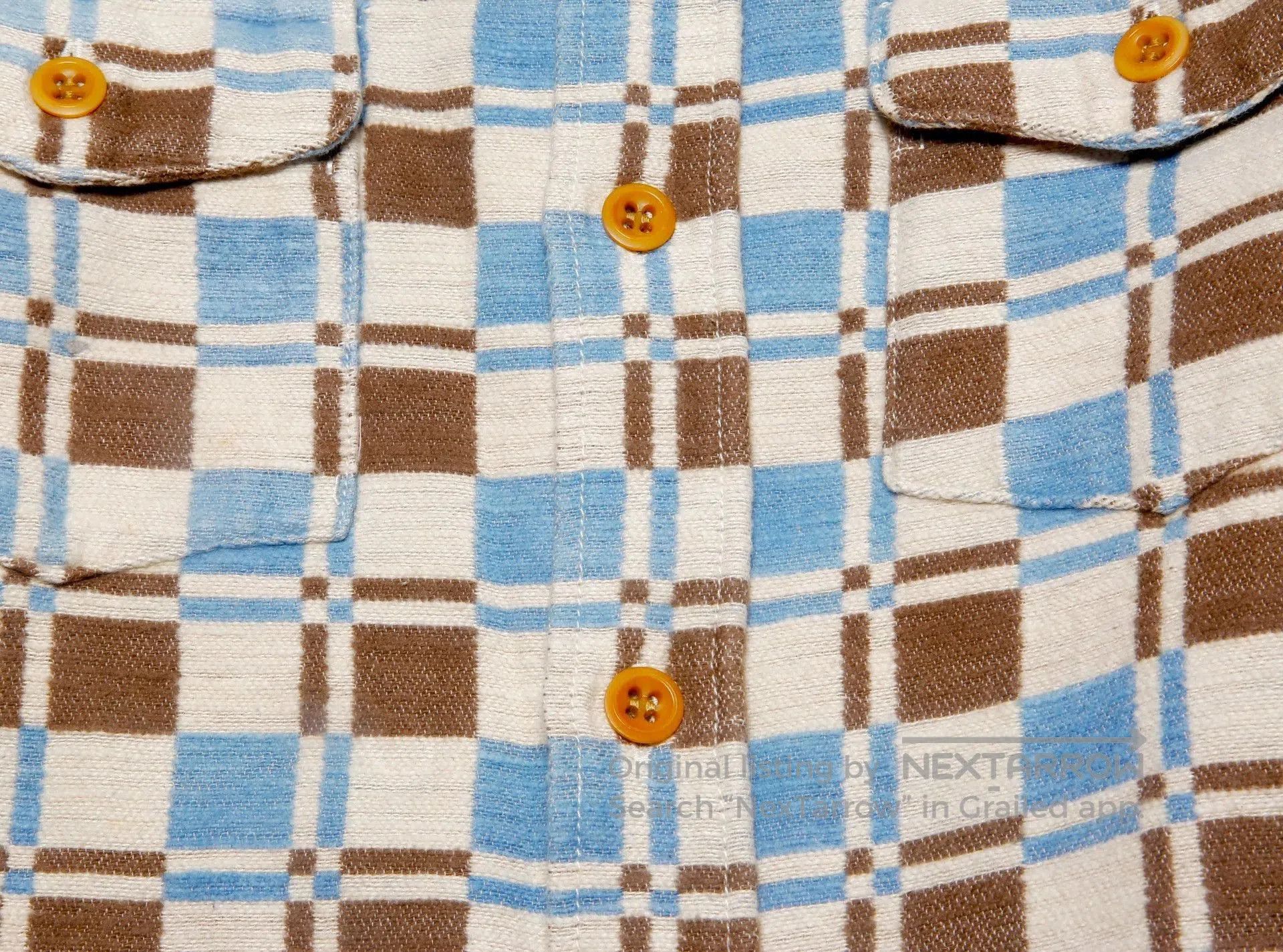 Visvim Blue Checkered Long Sleeve Button-Up Shirt. Size US M / EU 48-50 / 2 - 4 Thumbnail