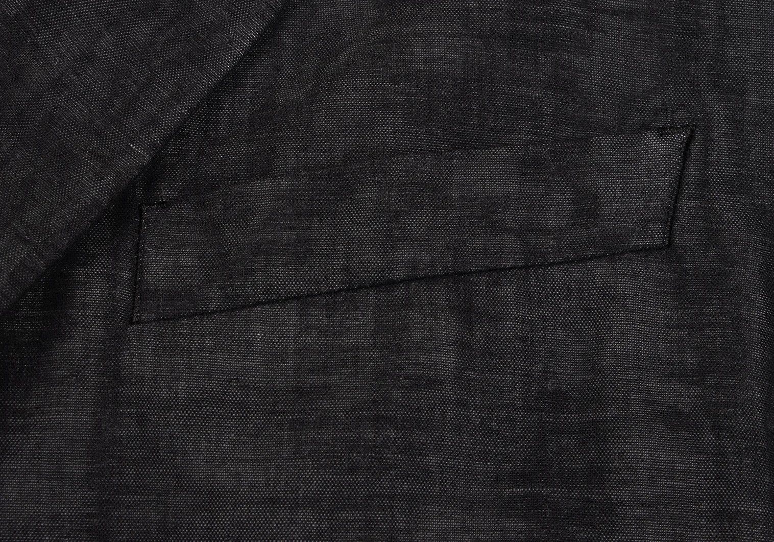 Issey Miyake Cotton Linen Glossy Tailored Jacket in Black Size 4 Size US XL / EU 56 / 4 - 6 Thumbnail
