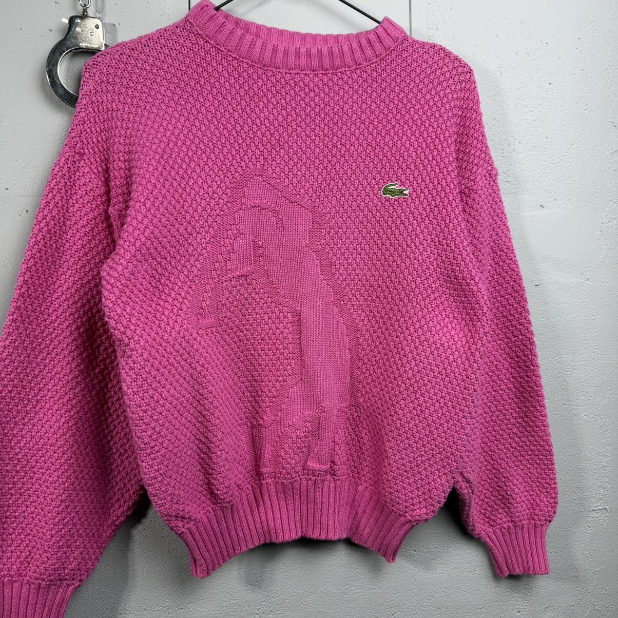 Lacoste Vintage Golf 90’s Sweater Lacoste Pink Size S / US 4 / IT 40 - 2 Thumbnail