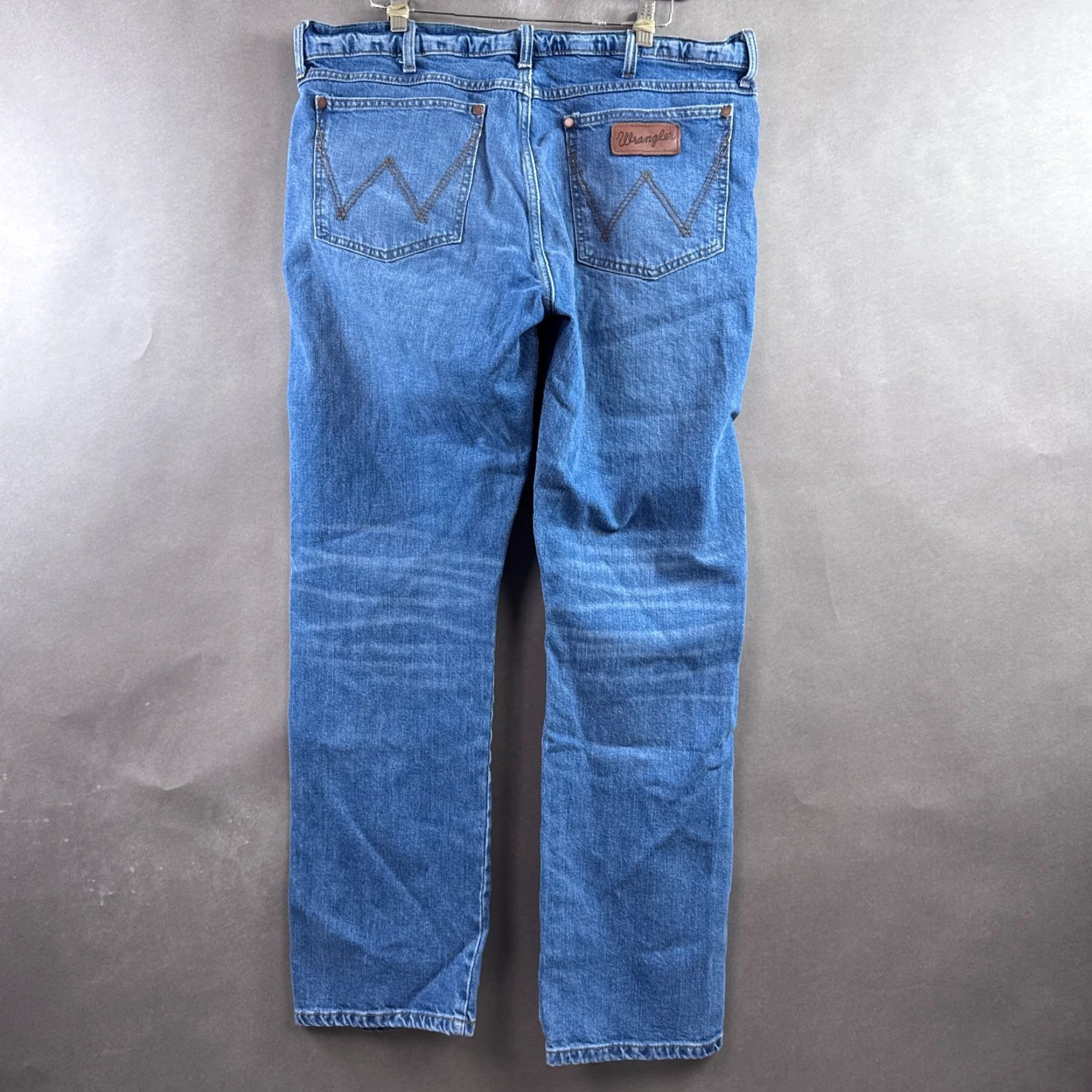 Wrangler Wrangler Jeans Mens 36x32 Blue Retro Slim Straight Western Cowboy Denim Pants Shirt? Size US 36 / EU 52 - 3 Thumbnail