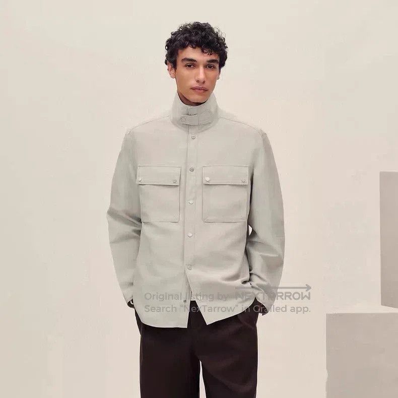 Hermes Hermes Lightweight Stand Collar Jacket Size US M / EU 48-50 / 2 - 5 Thumbnail