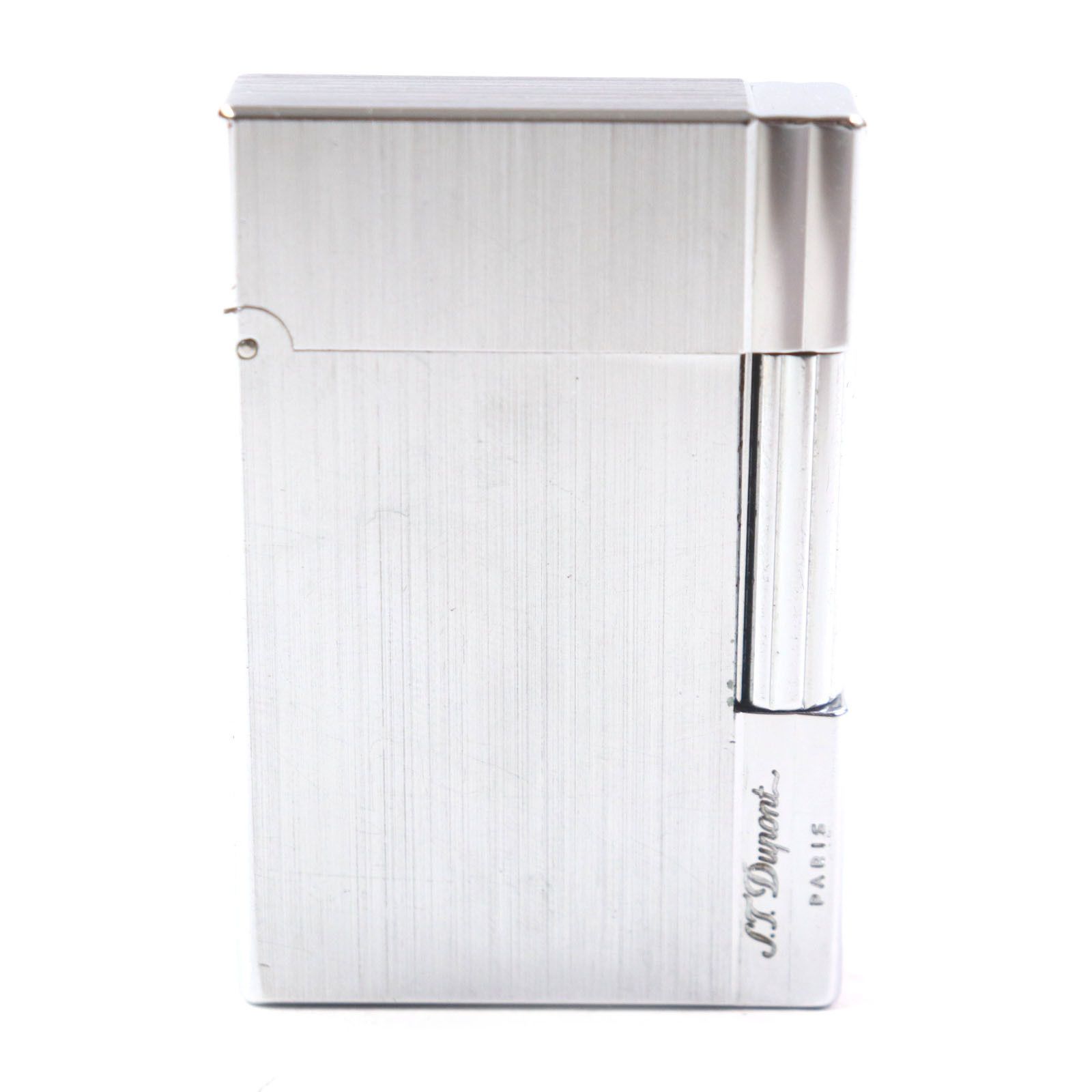 Other Other Dupont Line 2 Short Square Hairline Logo Engraved Silver Lighter Metal Lighter DUTY FREE for USA Size ONE SIZE - 1 Thumbnail