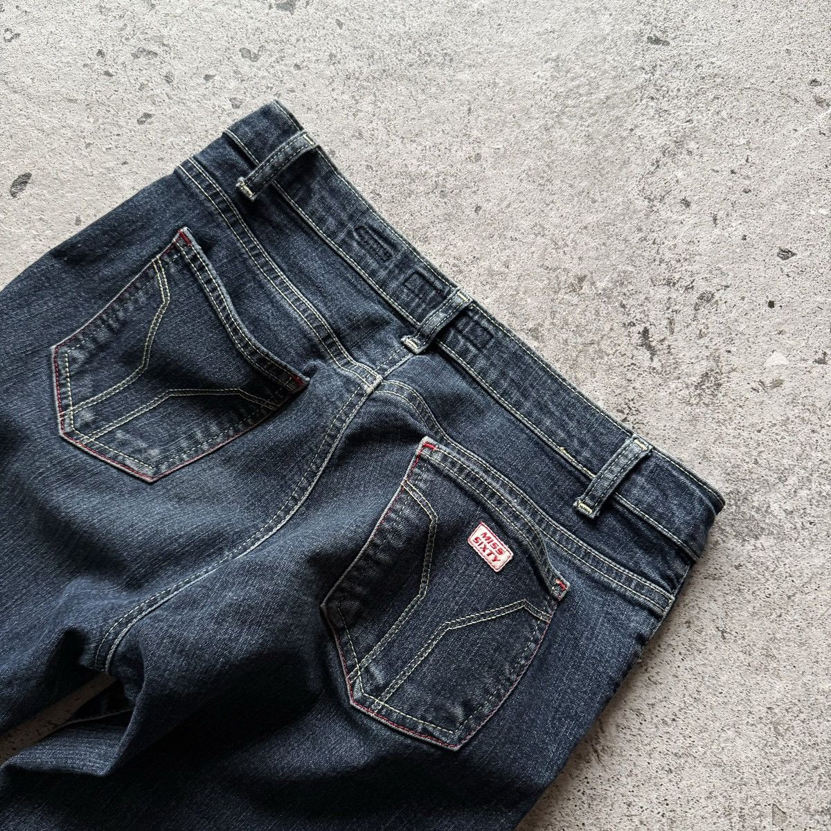 Miss Sixty Miss Sixty Womens Vintage Blue Denim Jeans Bootcut Size 28" / US 6 / IT 42 - 4 Thumbnail