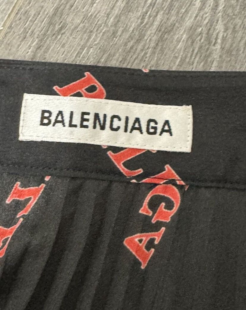 Balenciaga BALENCIAGA Logo Midi Skirt Size 26" / US 2 / IT 38 - 6 Thumbnail