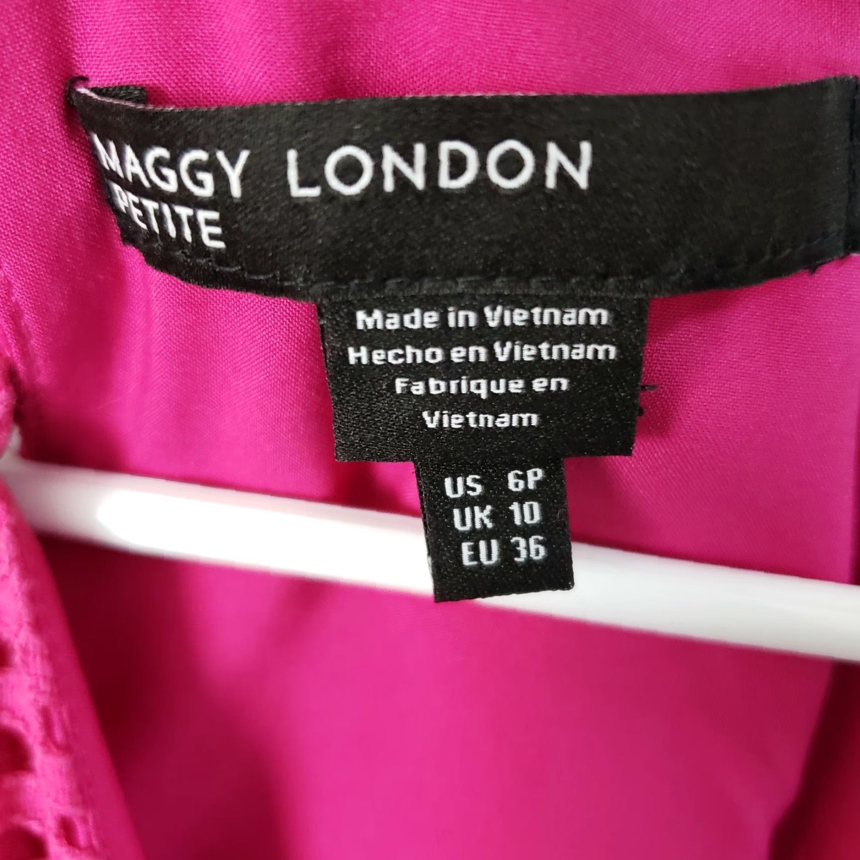 MAGGY LONDON Maggie London Womens Dress 6P Sleeveless Pink Lace Overlay Solid Shift Casual Petite Size 6P Womens Size M / US 6-8 / IT 42-44 - 6 Thumbnail