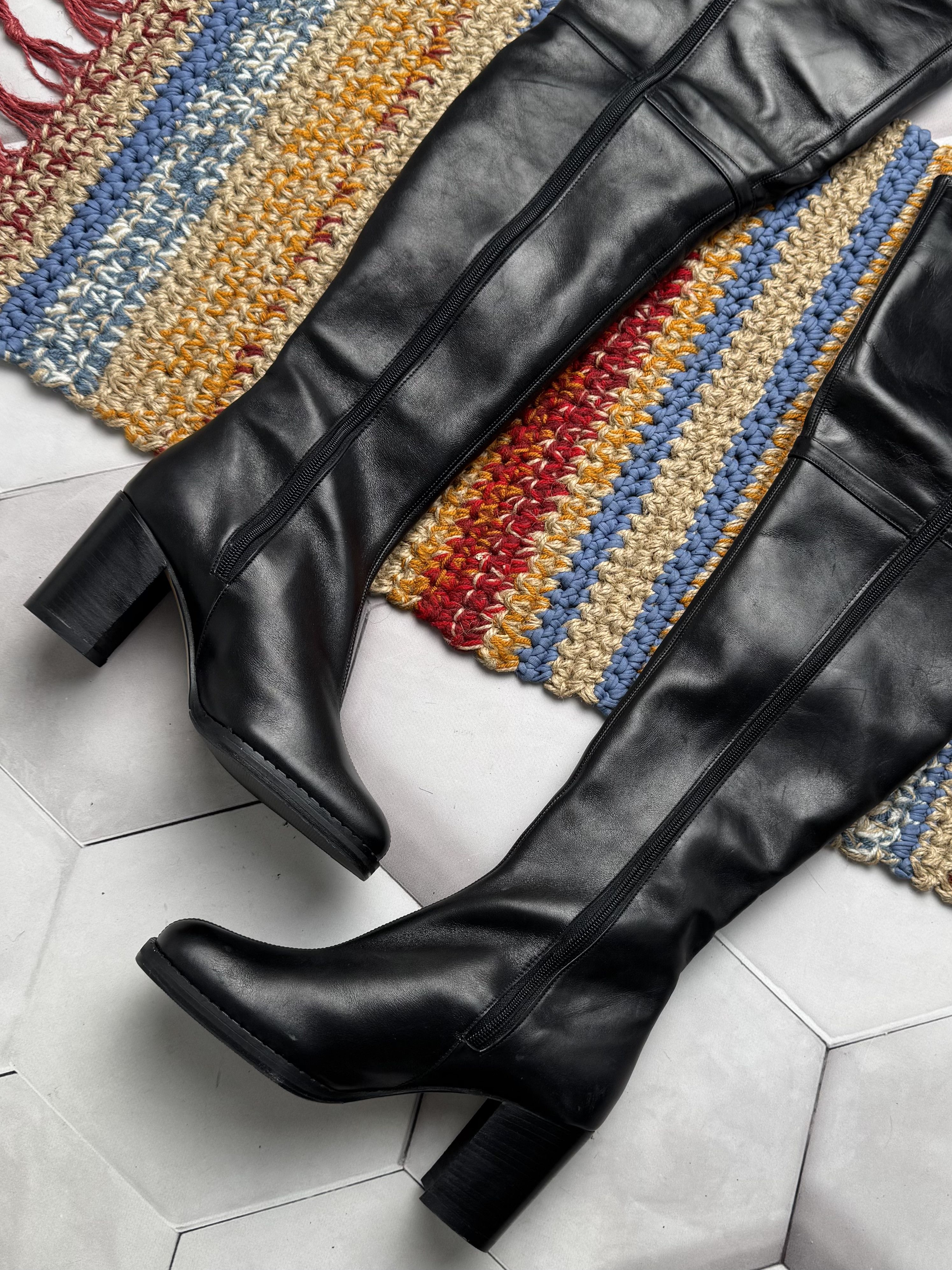 Vintage Vintage Leather Long Boots (E4) Size US 5 / IT 35 - 5 Thumbnail