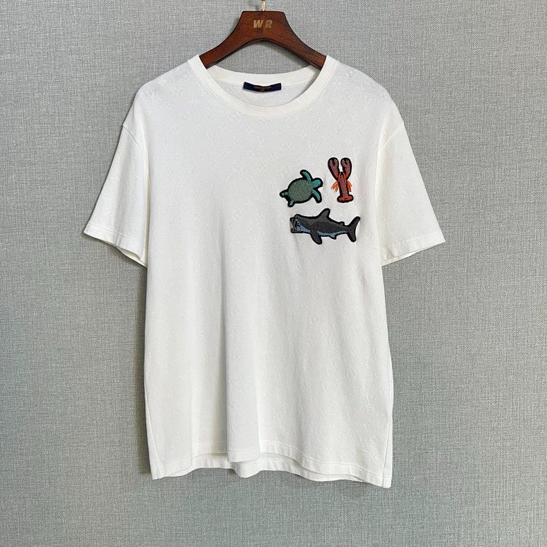 Louis Vuitton Louis Vuitton Seafood Logo Short Sleeve Shirt- DMC Size US M / EU 48-50 / 2 - 1 Thumbnail