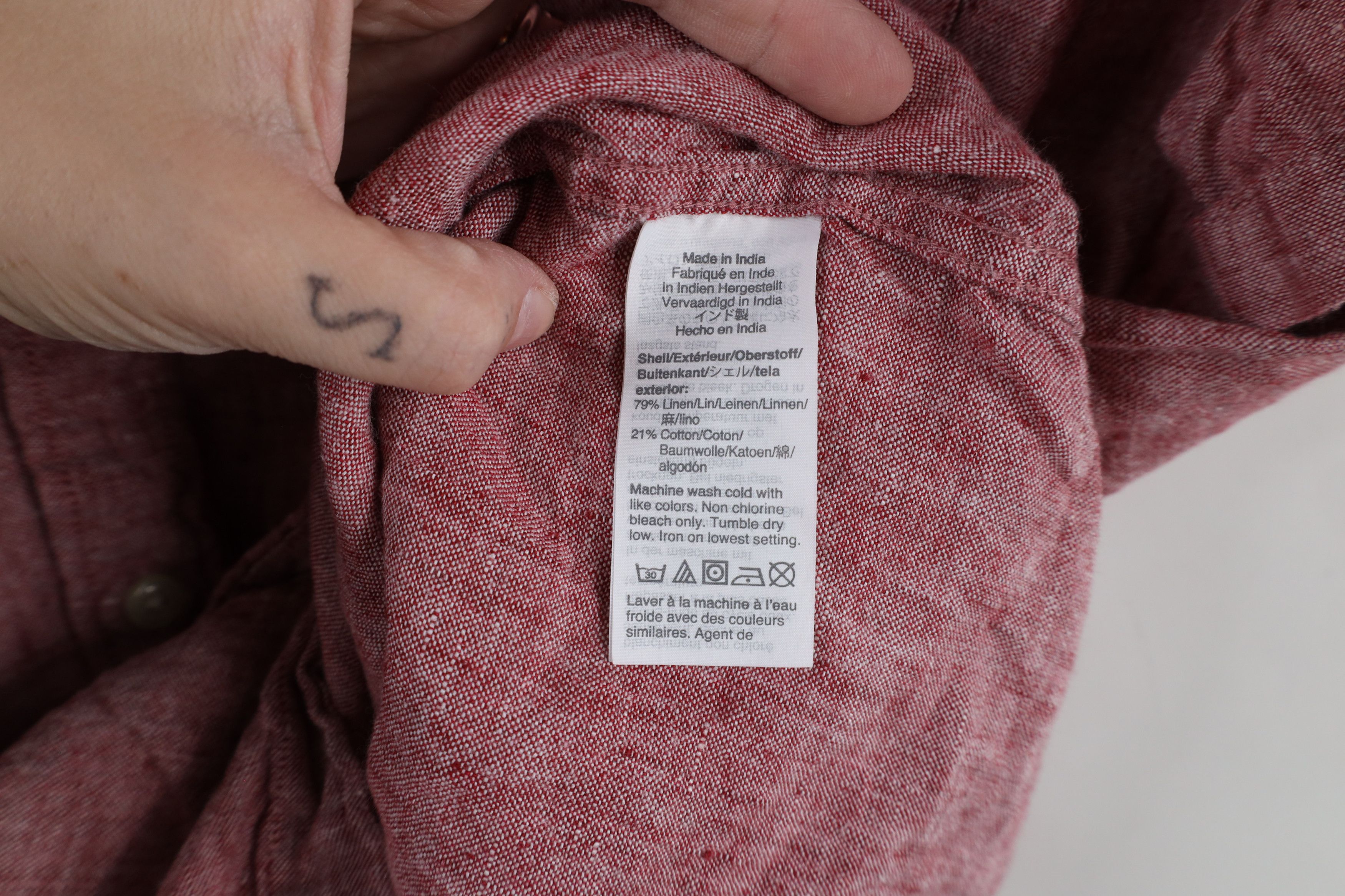 J.Crew × Vintage J Crew Linen Short Sleeve Collared Button Down Shirt Size US L / EU 52-54 / 3 - 6 Thumbnail