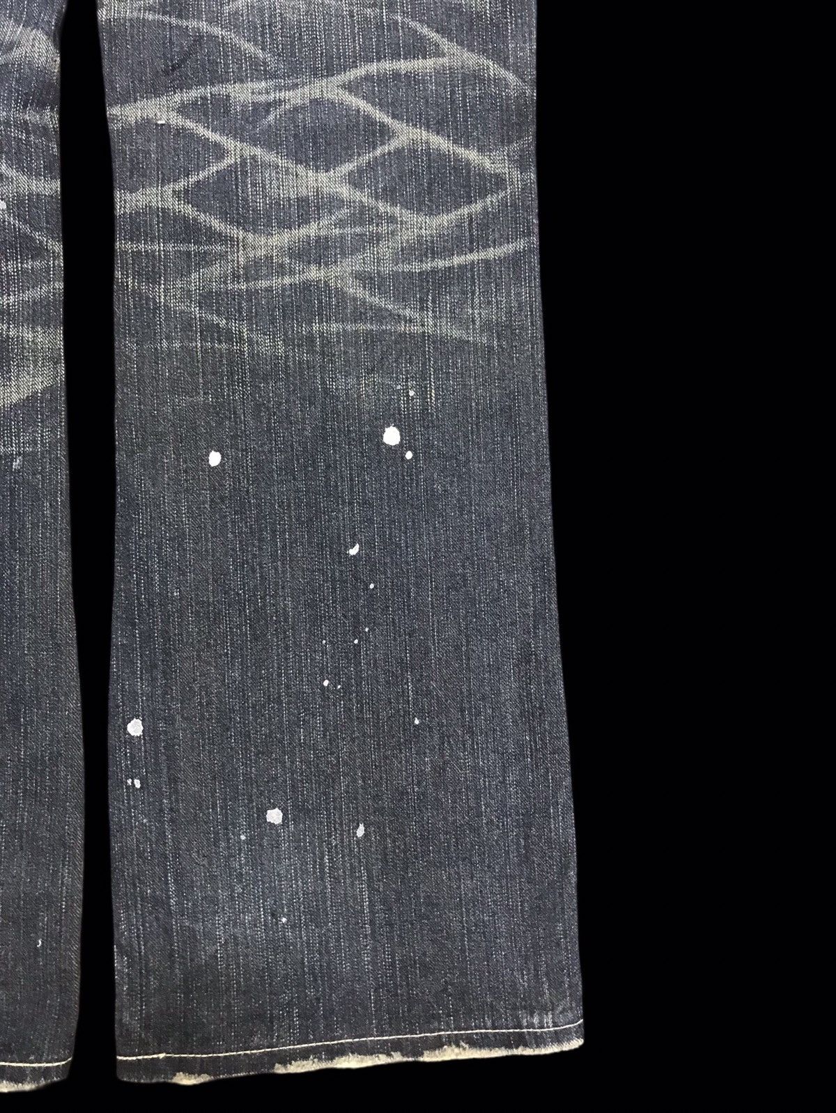 Edwin 💥FLARE💥ARCHIVAL EDWIN PAINT SPLATTER DISTRESSED DENIM F255 Size US 30 / EU 46 - 19 Thumbnail