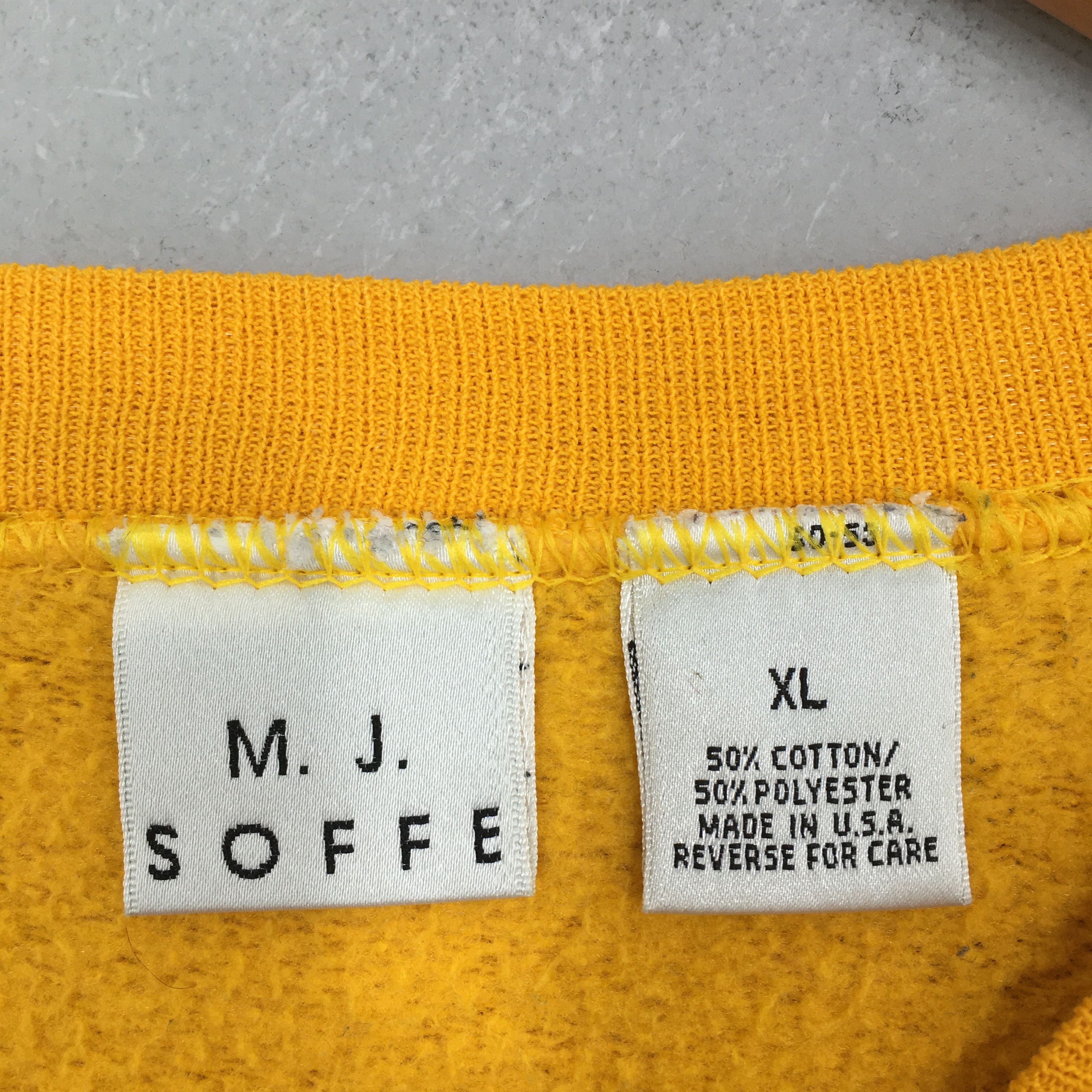 Vintage Vintage 90s Ocean Lake Wrestling Yellow Sweatshirt XLarge Size US XL / EU 56 / 4 - 6 Thumbnail