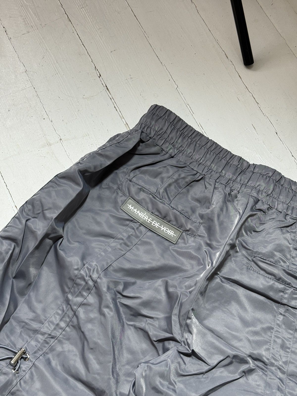 Maniere De Vior MANIERE DE VOIR AVANT GARDE 2000s NYLON PANTS Size 34" / US 12 / IT 48 - 7 Thumbnail