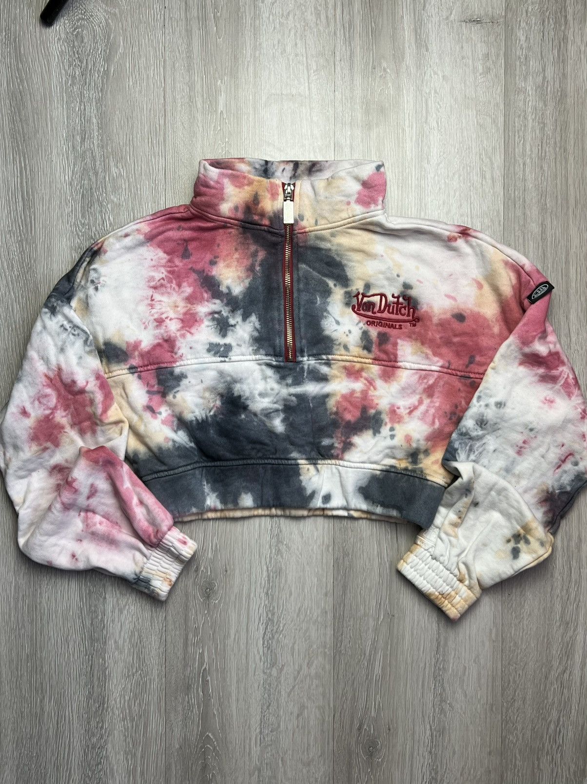 Von Dutch Von Dutch Order Minori crop Sweatshirt tie dye Size XS / US 0-2 / IT 36-38 - 1 Thumbnail
