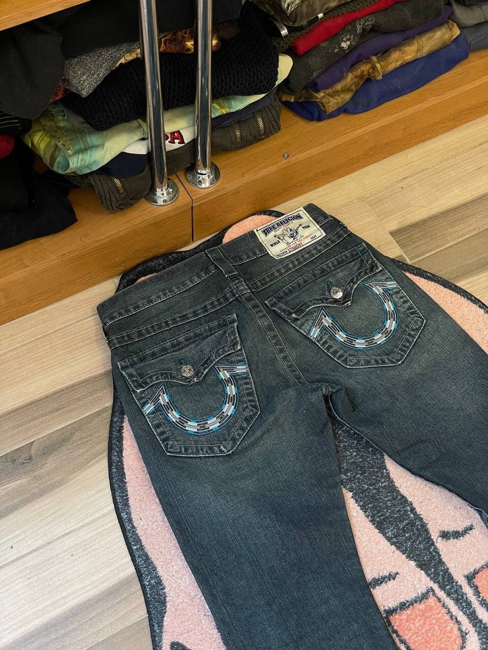 True Religion × Vintage TRUE RELIGION DISTRESSED DENIM Y2K JEANS Size US 30 / EU 46 - 9 Thumbnail