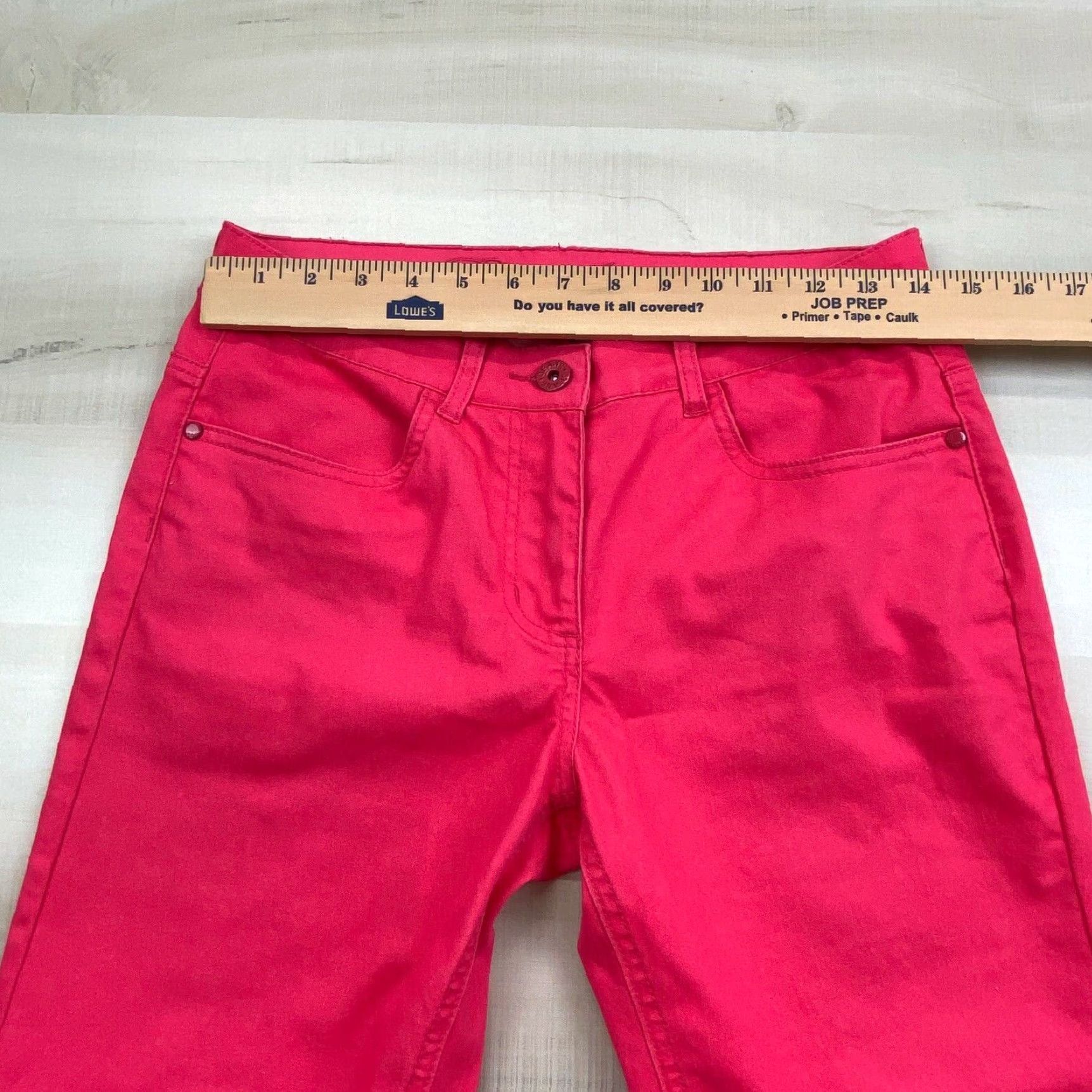 Vintage Pola Jeans Women's Pink Cropped Mid Rise Stretch Jeans Size 28 Size 28" / US 6 / IT 42 - 6 Thumbnail